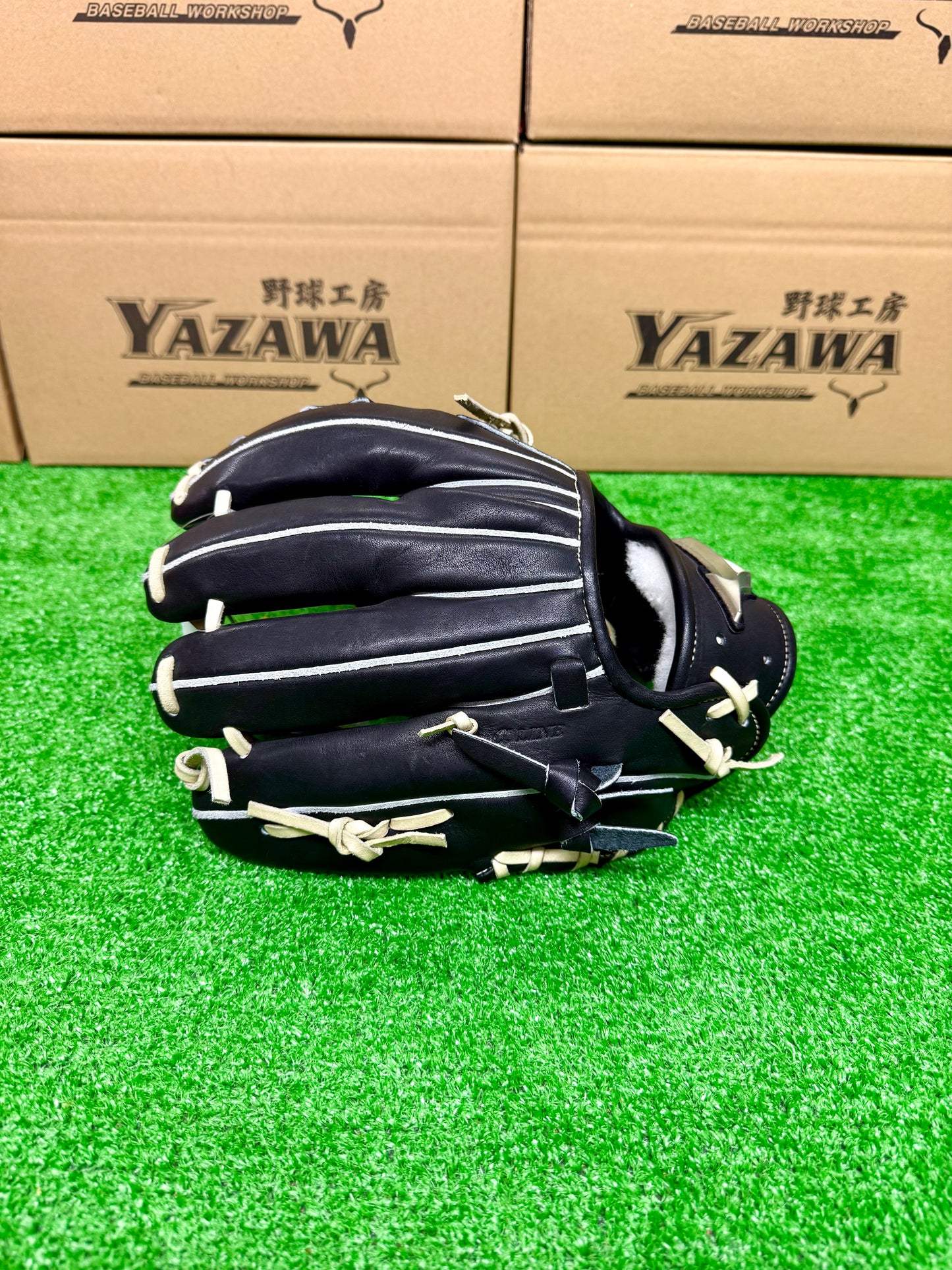 ミズノ　硬式内野手用グラブ　1AJGH28513　ブラック×ブロンド