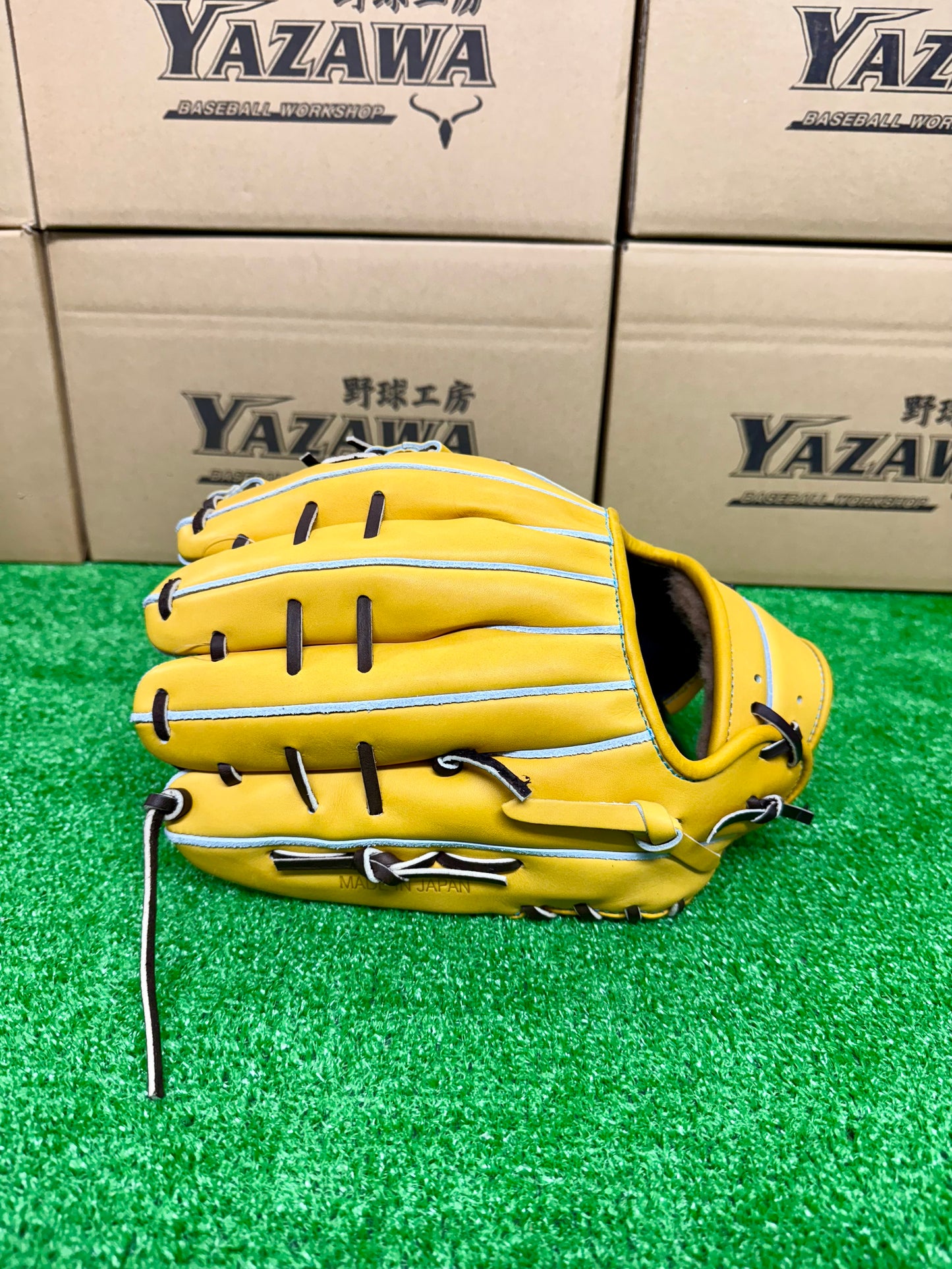 ZETT 限定硬式内野手用グラブ　BPROG565SG　トゥルーイエロー×ブラウン