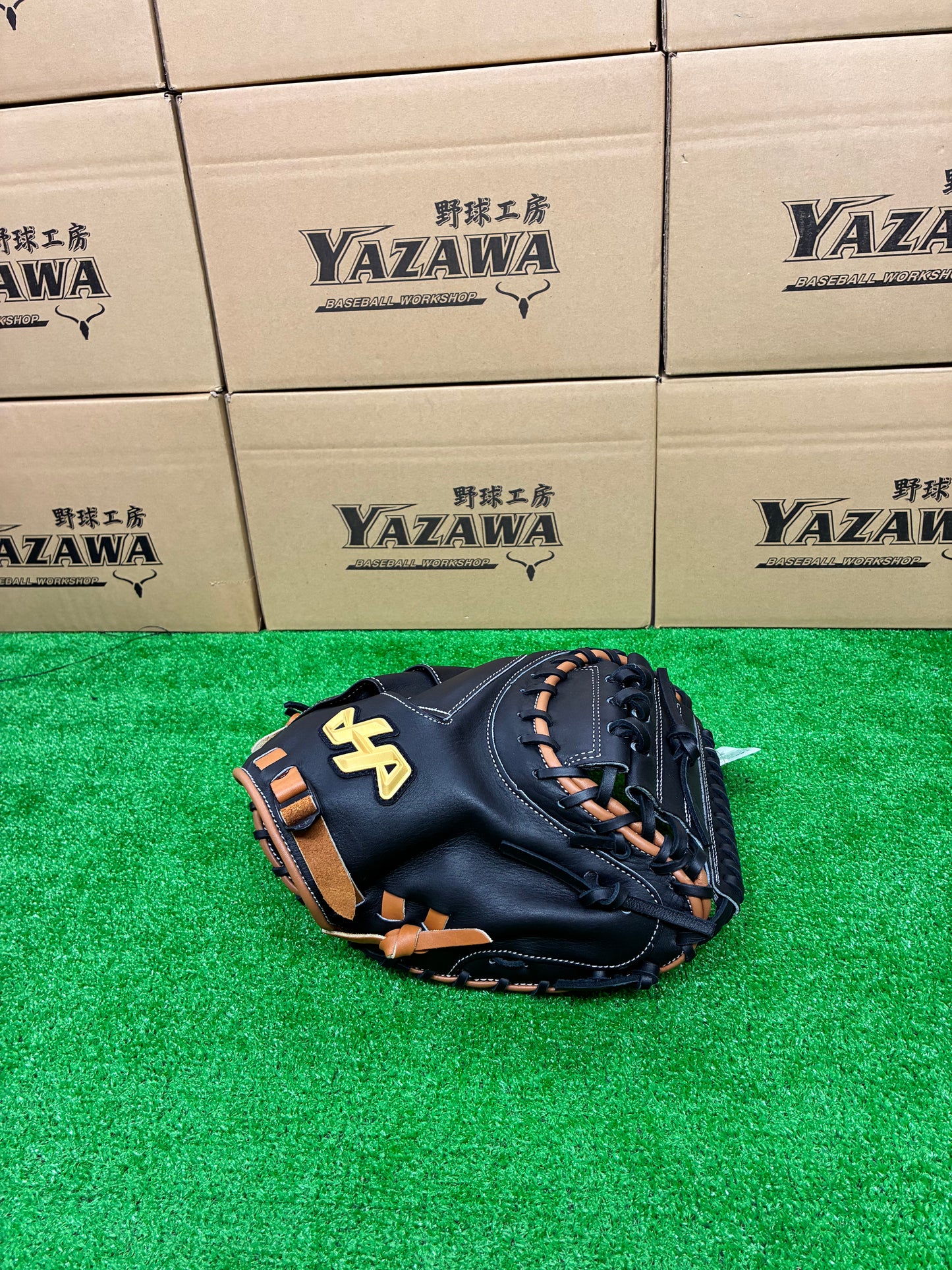 ハタケヤマ　軟式キャッチャーミット　2025PRO-M8F　ブラック×ブラウン　