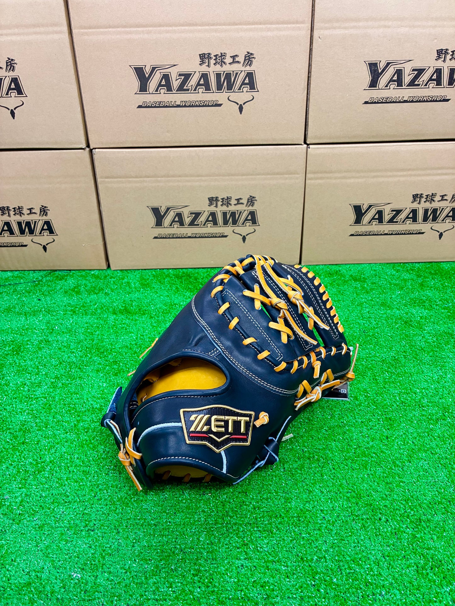 ZETT　限定硬式用ファーストミット　BPROF233SQ（LH）Nブラック