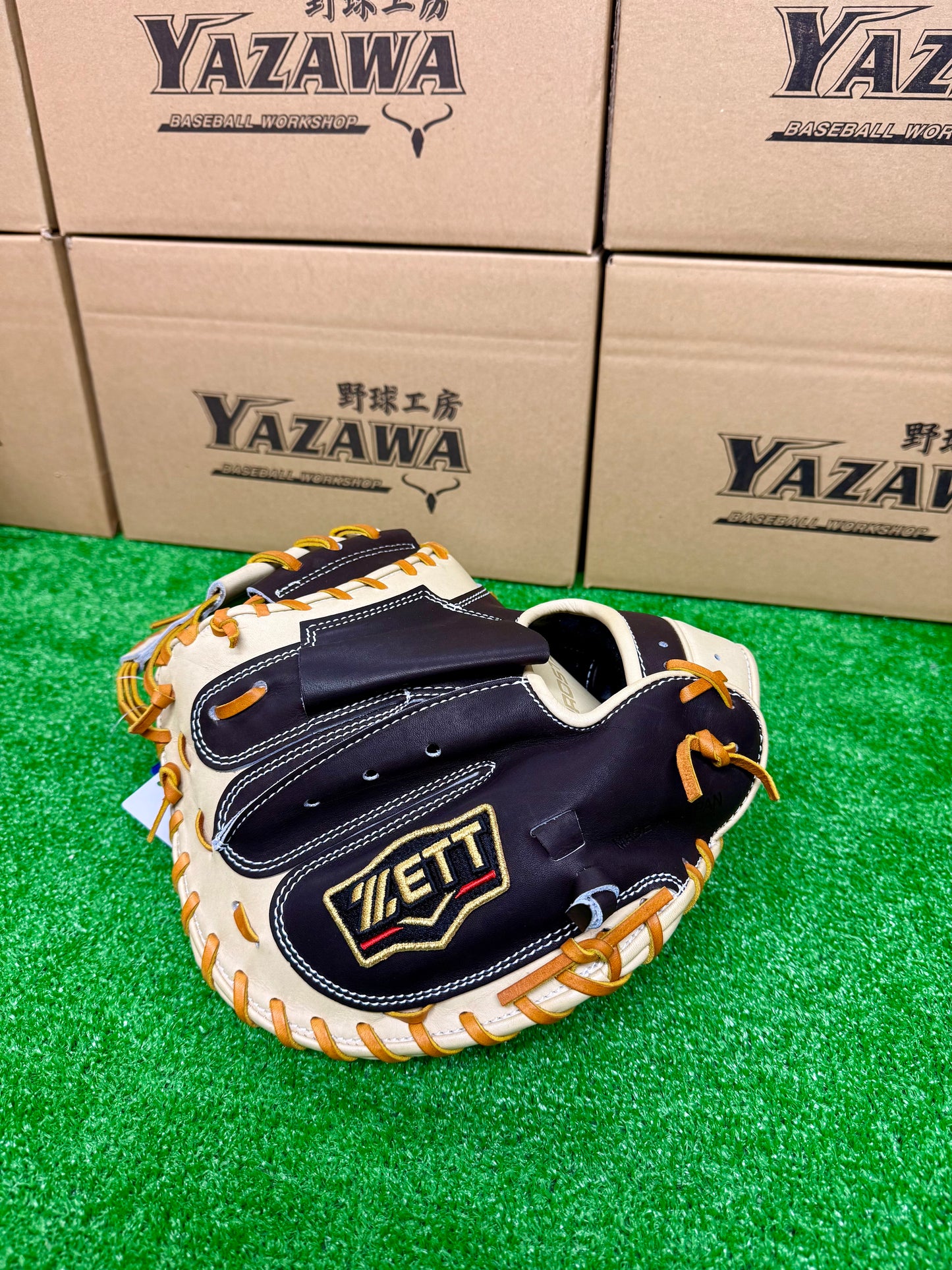 ZETT　限定軟式キャッチャーミット　SCE　BRCB32962F　森モデル　ブラウン×パステルブラウン