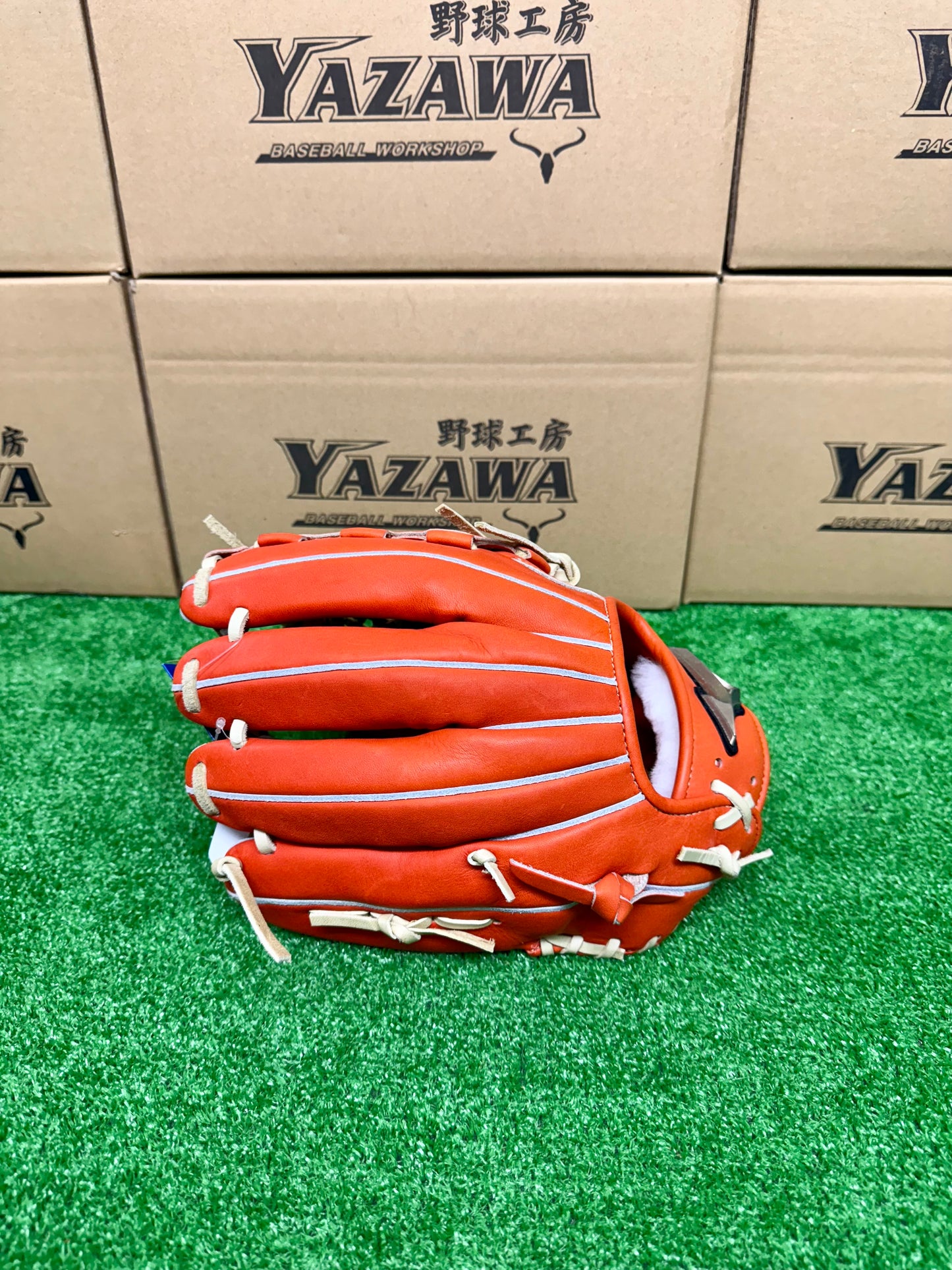 ミズノ　ゴールデンエイジ硬式オールラウンド用グラブ　1AJGA30200　スプレンディッドオレンジ×ブロンド