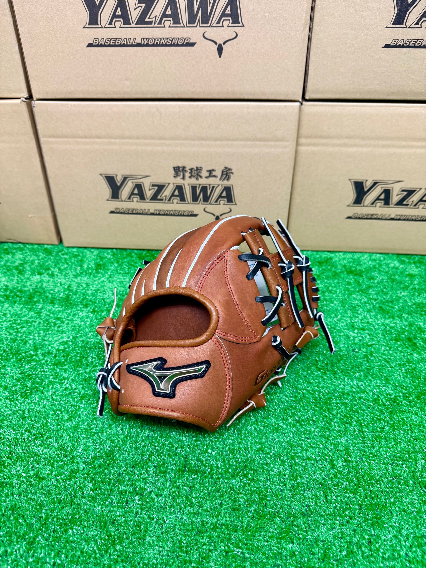 ミズノ　硬式内野手用グラブ　1AJGH32513　チェスナッツ×ブラック