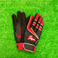 久保田スラッガー　バッティング用手袋　S-707K（ブラック×レッド×ゴールド）23～27㎝