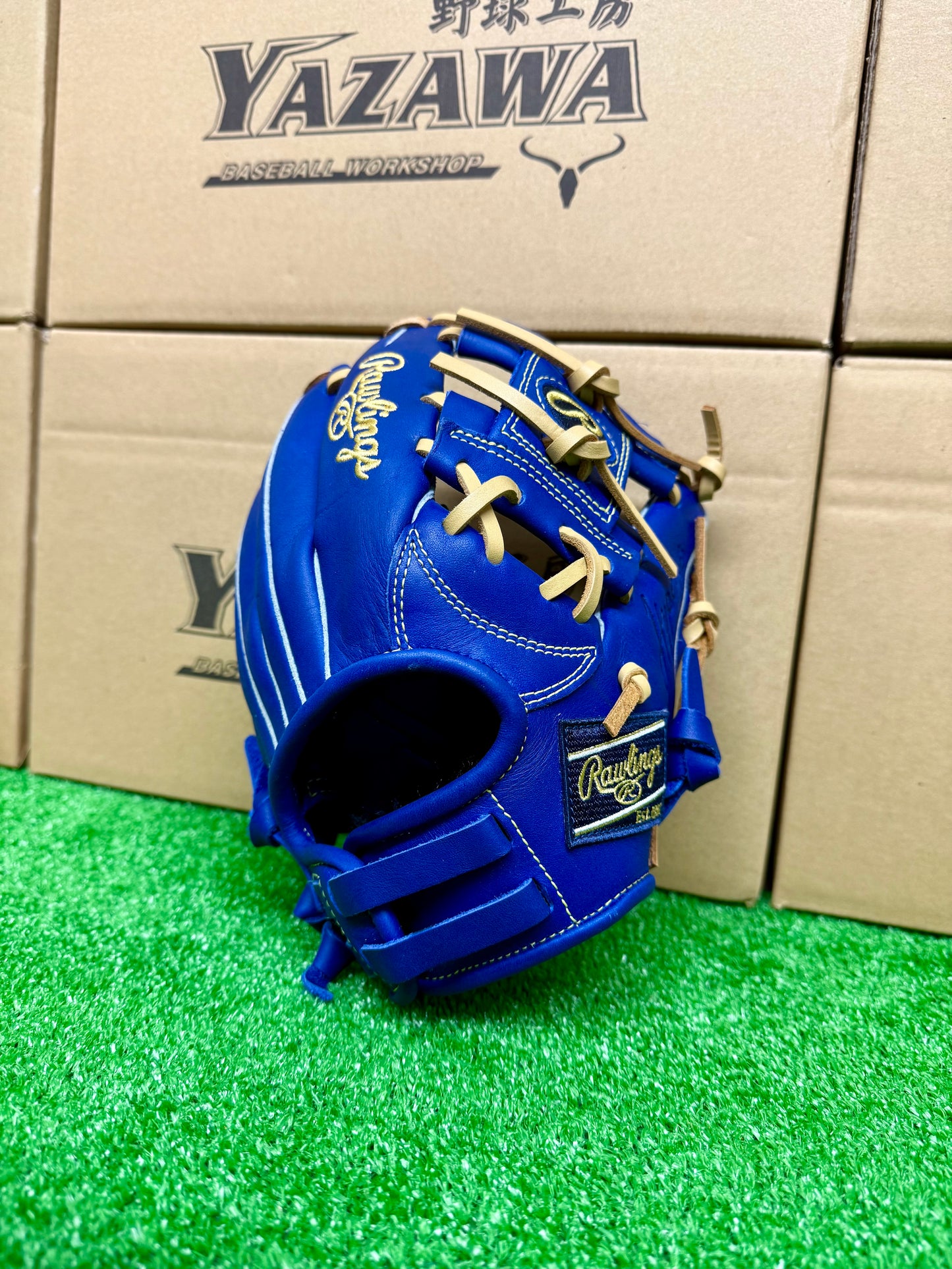 ローリングス　少年軟式用グラブ　GJ5R9BFSSオールラウンドSS　インディゴ×キャメル
