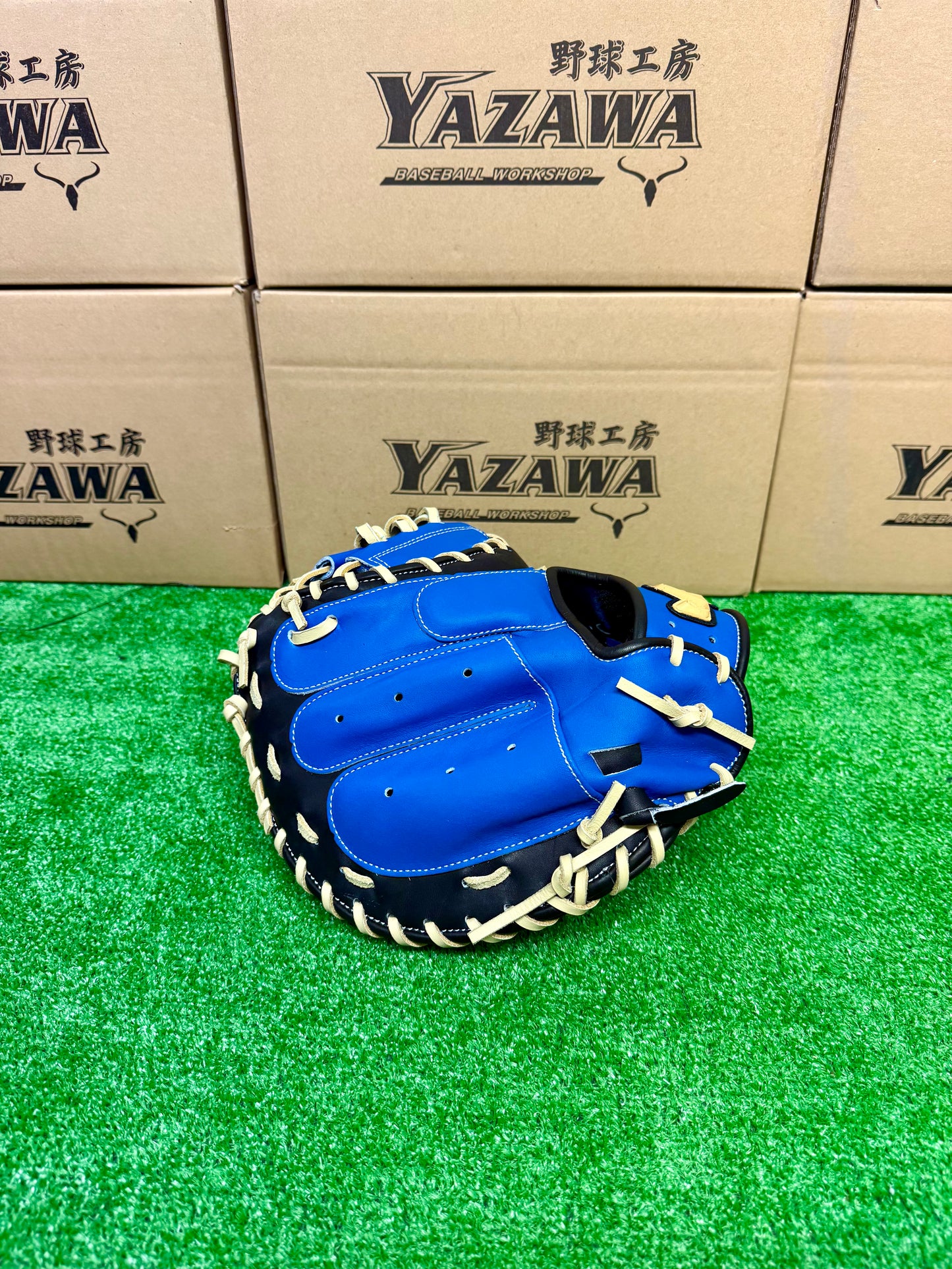 ハタケヤマ　限定軟式キャッチャーミット　2026 PRO-M9 C　ブルー×ブラック