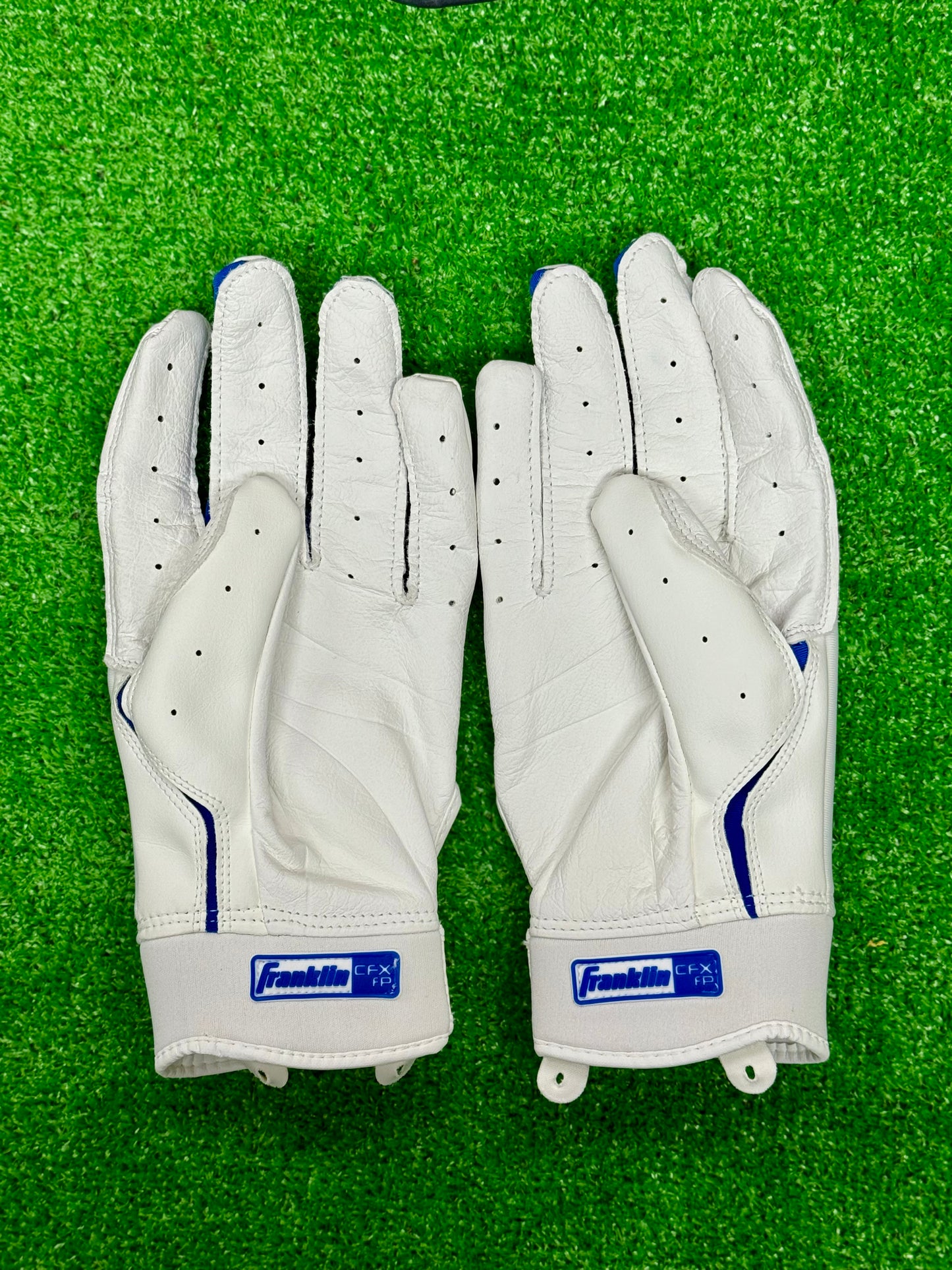 Franklin　バッティング手袋　CFX　FPLADIES　MODEL20715　両手用　ホワイト×ロイヤルブルー