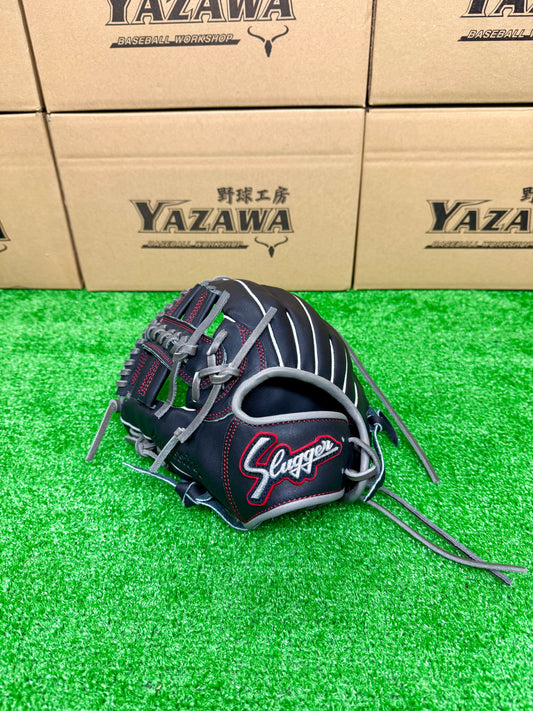 久保田スラッガー　限定少年軟式用グラブ　KSN-J6X　ブラック×グレー　左投げ用