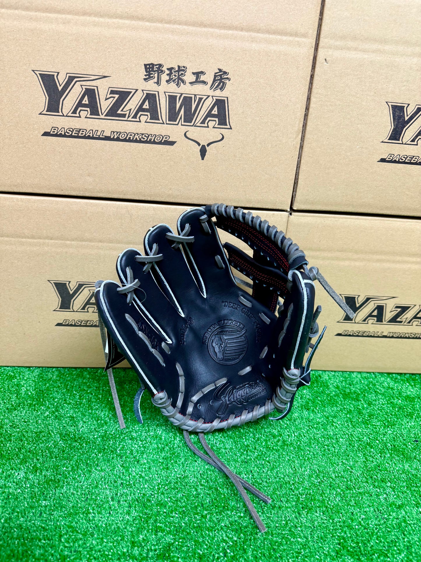 久保田スラッガー　限定少年軟式用グラブ　KSN-J6X　ブラック×グレー　左投げ用