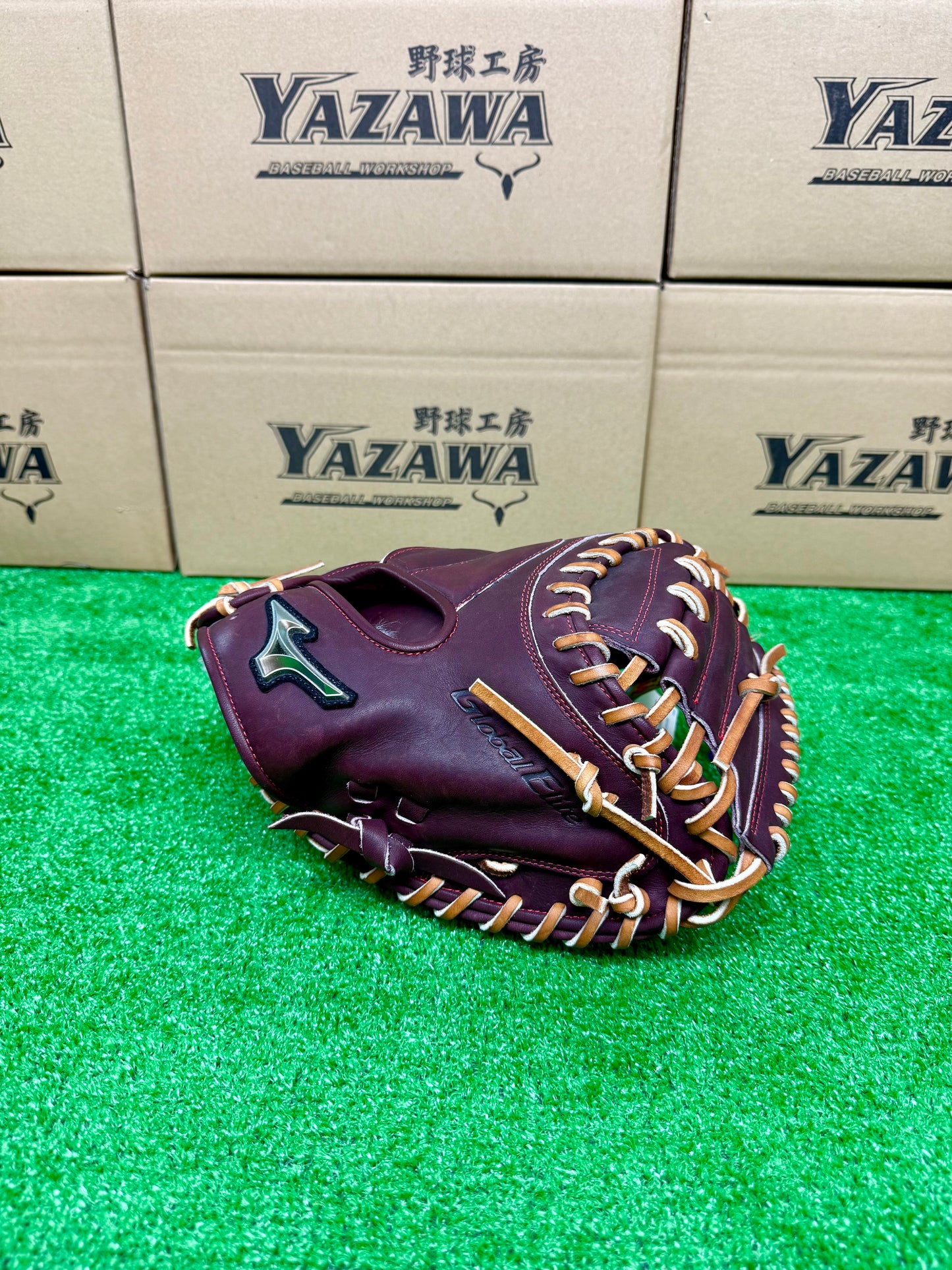 ミズノ　硬式キャッチャーミット　1AJCH32400　【號シリーズ】プラムブラウン×コルク