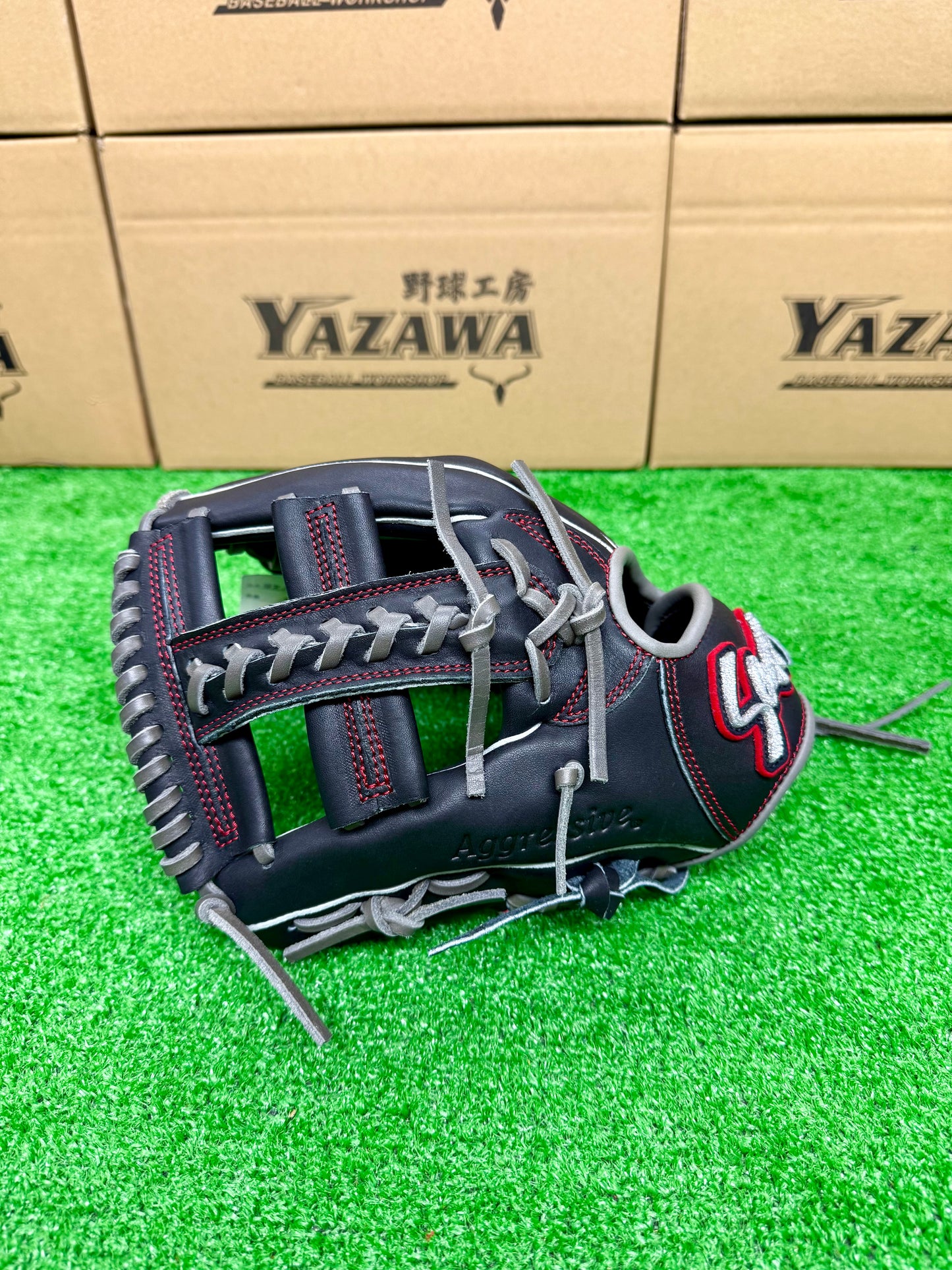 久保田スラッガー　限定少年軟式用グラブ　KSN-J6X　ブラック×グレー　左投げ用