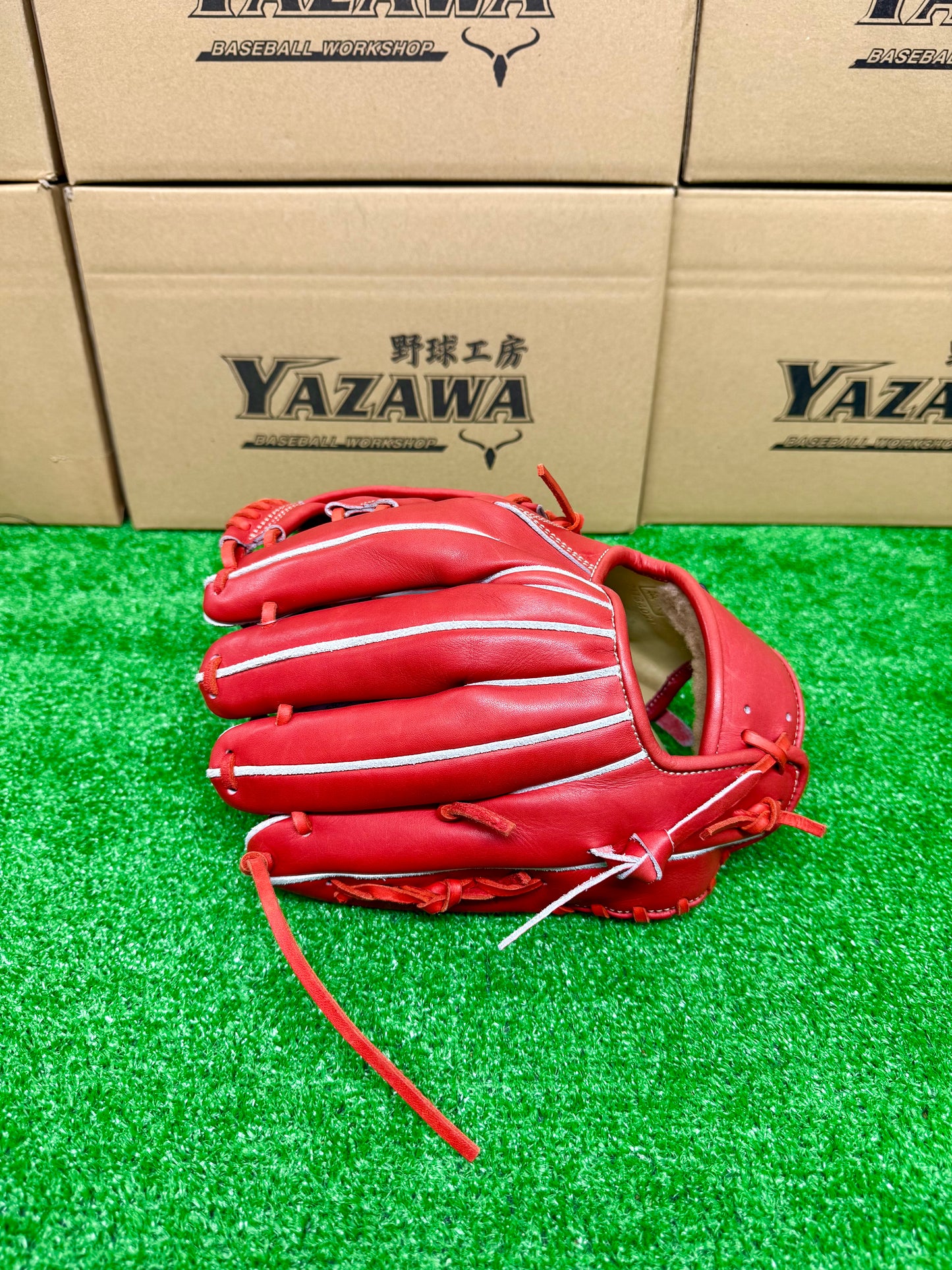 ZETT　硬式遊撃手・二塁手・遊撃手用グラブ　BPROG216G　ディープオレンジ【型付け済み】