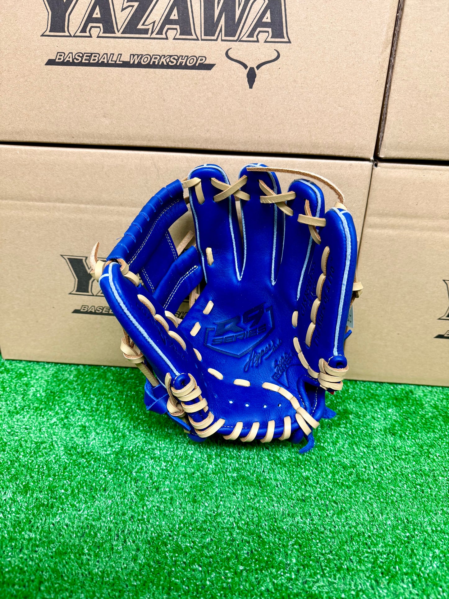 ローリングス　少年軟式用グラブ　GJ5R9BFSSオールラウンドSS　インディゴ×キャメル