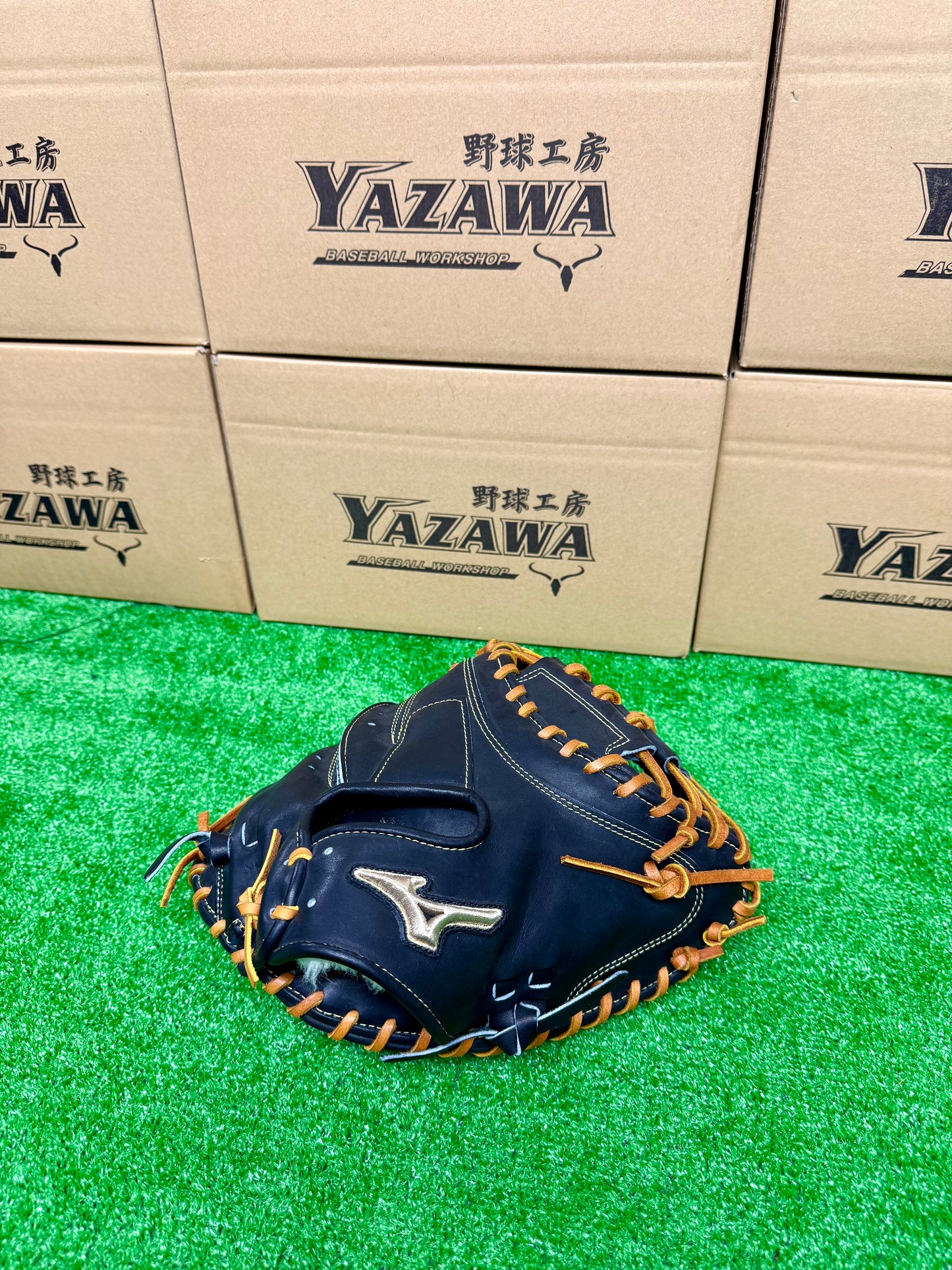 ミズノ　硬式キャッチャーミット　1AJCH31400　【號シリーズ】ブラック×コルク
