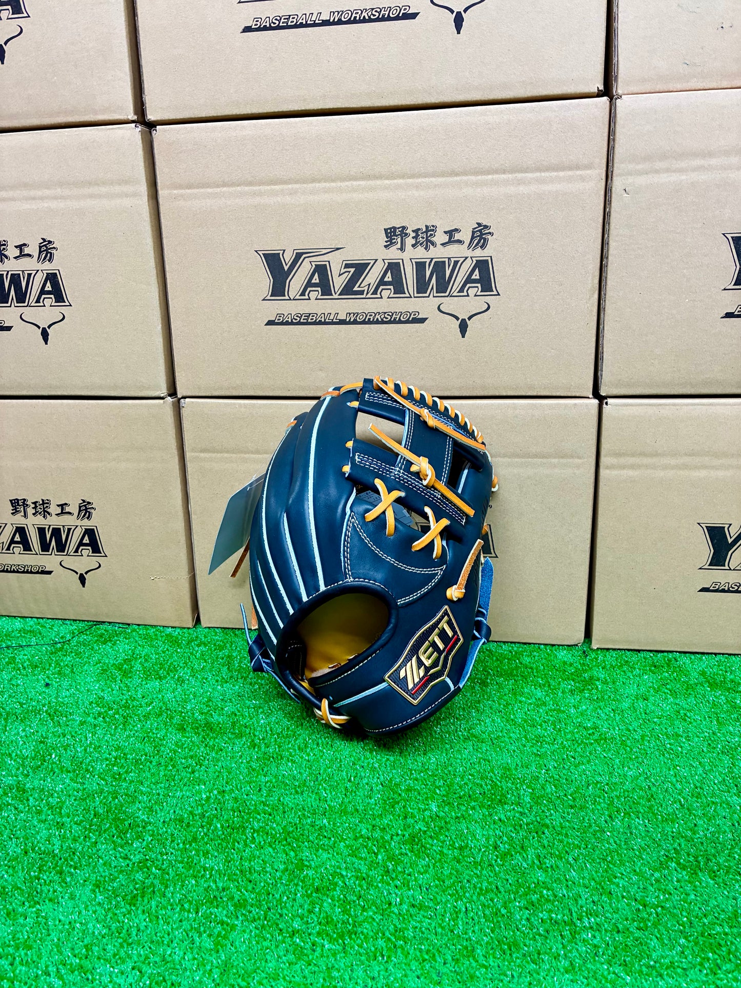 ZETT　限定内野手用グラブ　BPROG765SQ　Nブラック