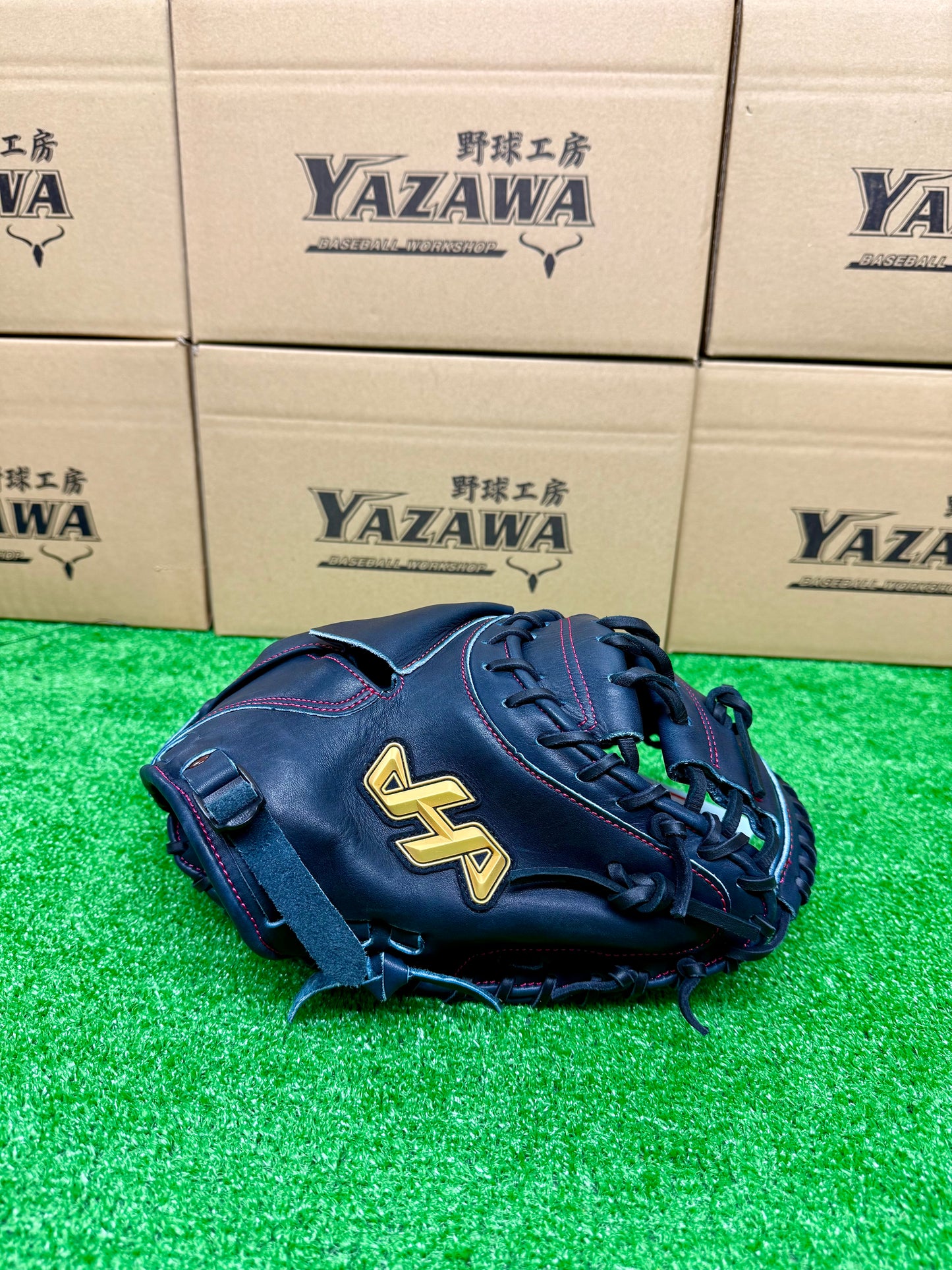 ハタケヤマ　硬式キャッチャーミット　W-M7IB　Iブラック