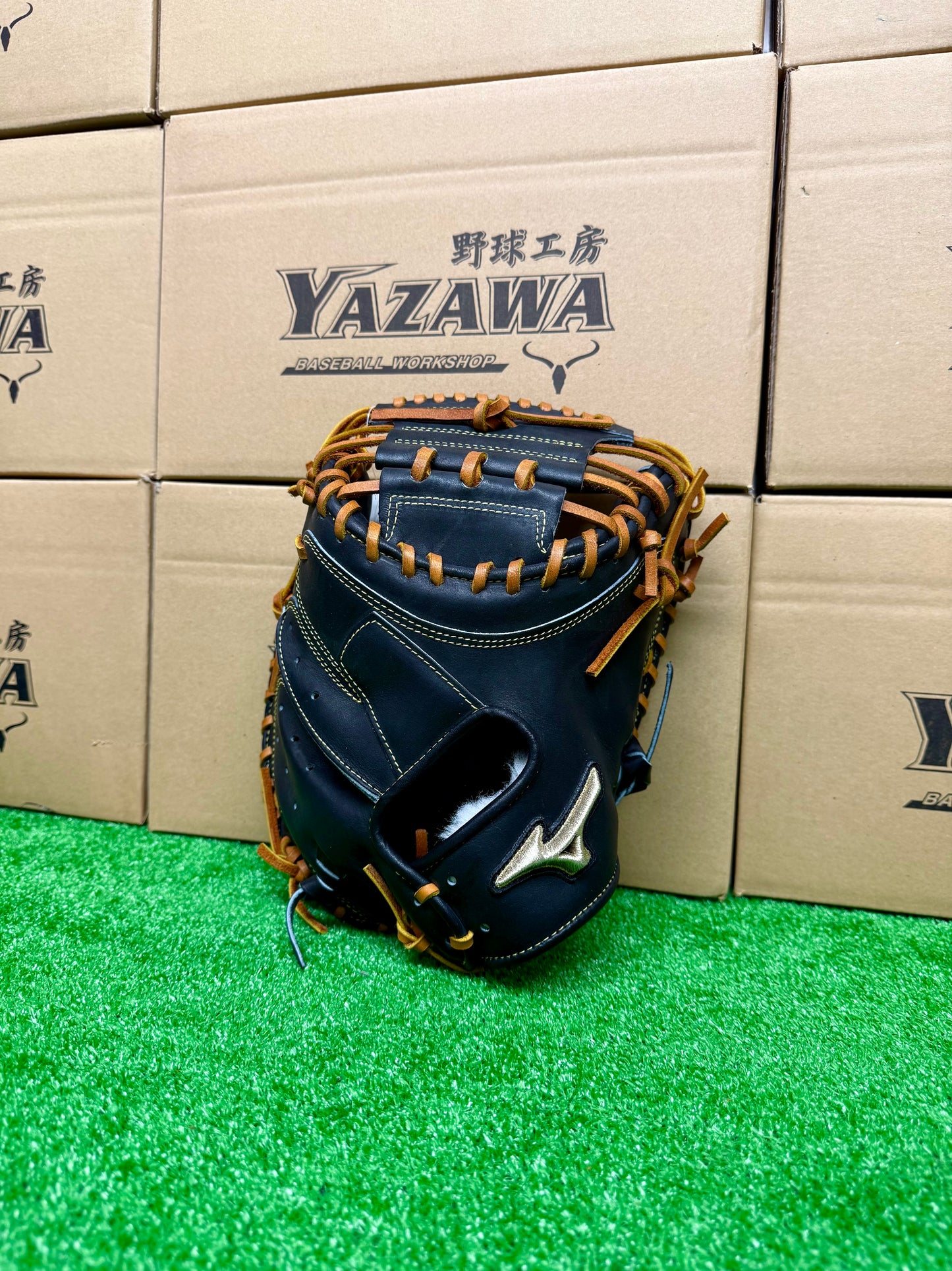 ミズノ　硬式キャッチャーミット　1AJCH31400　【號シリーズ】ブラック×コルク