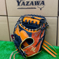 要～KANAME~　限定軟式キャッチャーミット　TYPE-C200R　ブラック×オレンジ(ペイズリー柄)