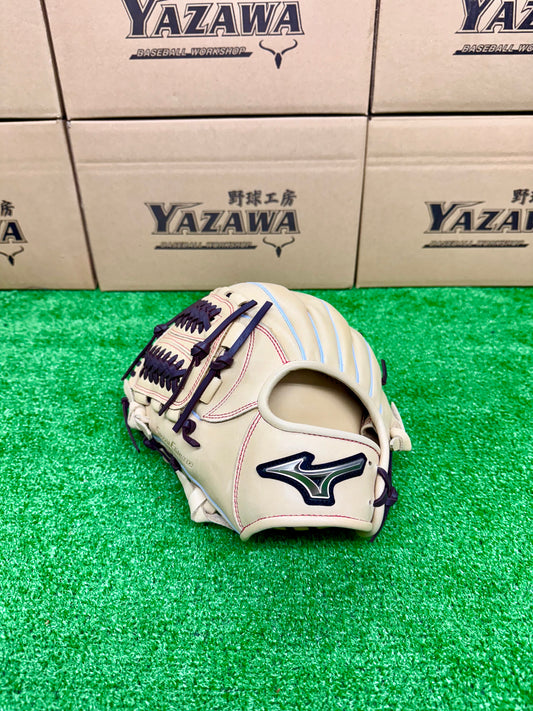 ミズノ　少年軟式用オールラウンド用　1AJGY32230　ブロンド×ブラウン　左投げ用