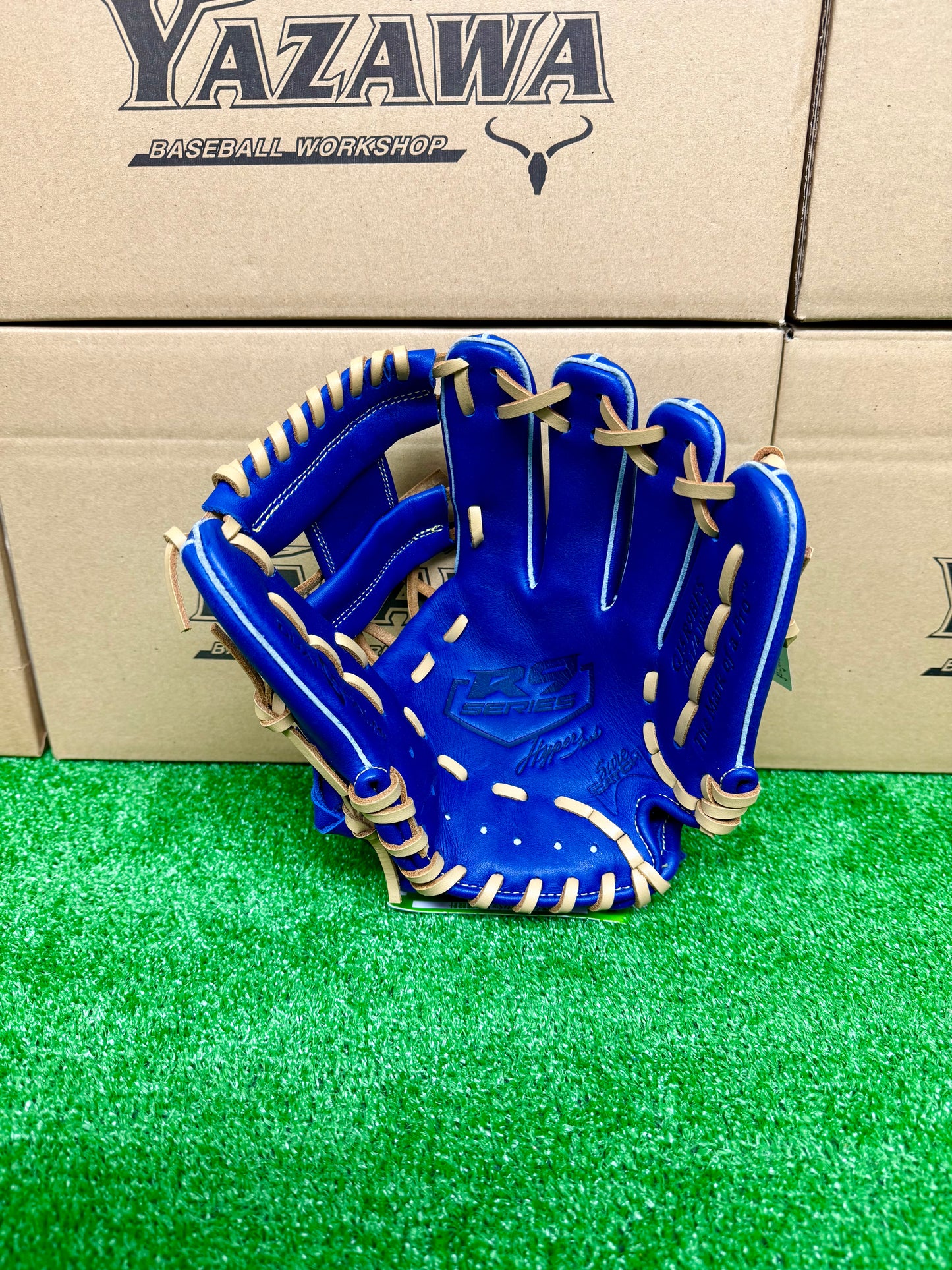 ローリングス　少年軟式用グラブ　GJ5R9BFSオールラウンドS　インディゴ×キャメル