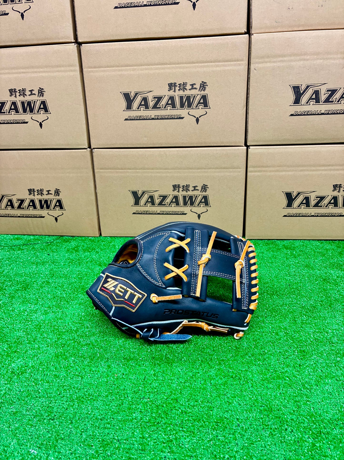 ZETT　限定内野手用グラブ　BPROG765SQ　Nブラック