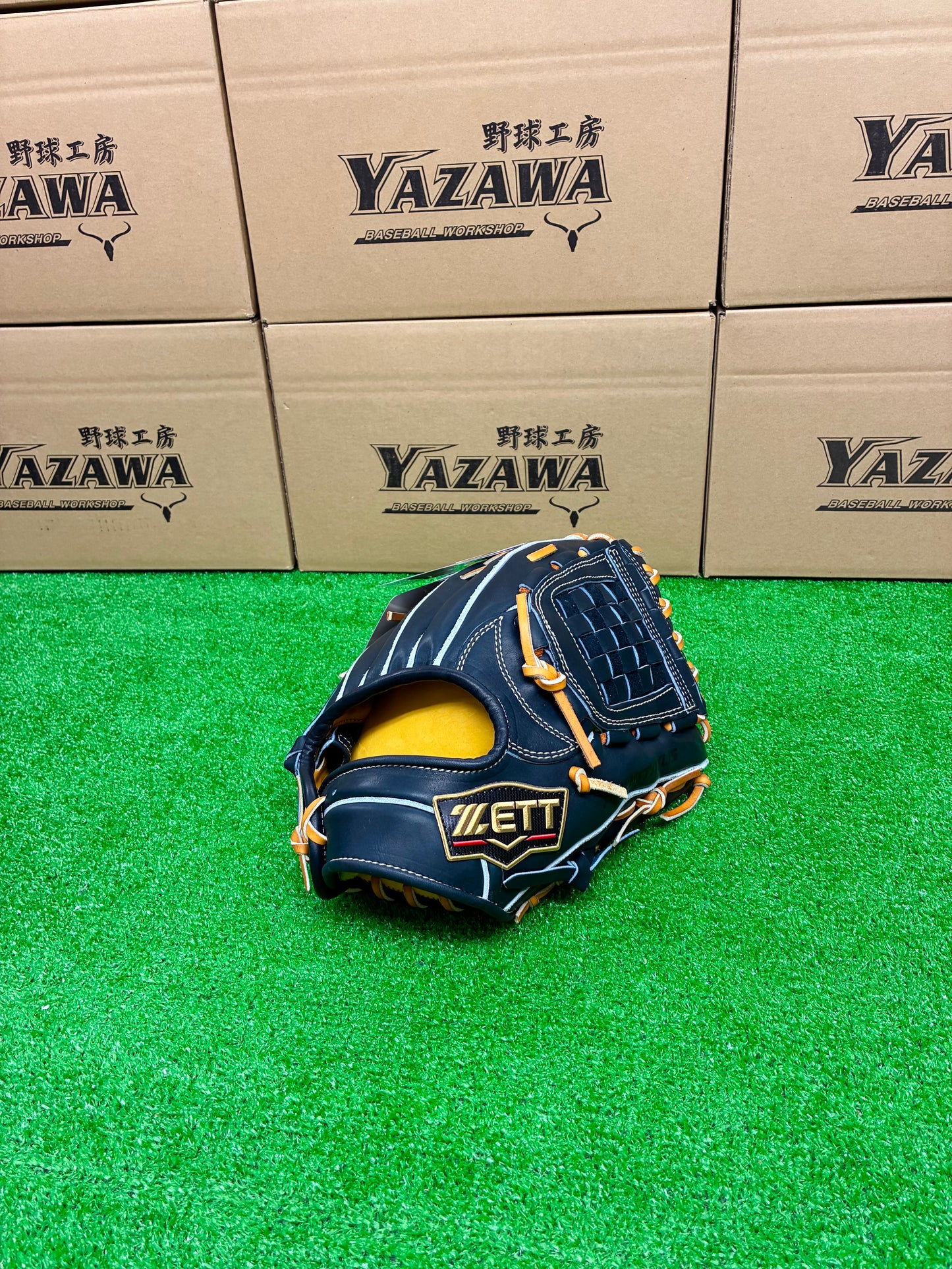 ZETT　限定硬式内野手用グラブ　BPROG564SQ　Nブラック