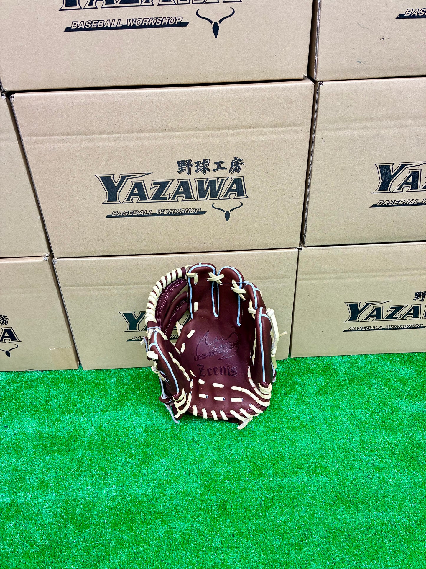 Zeems　限定少年軟式用　20CJN5　中型　チョコ×キャメルブラウン