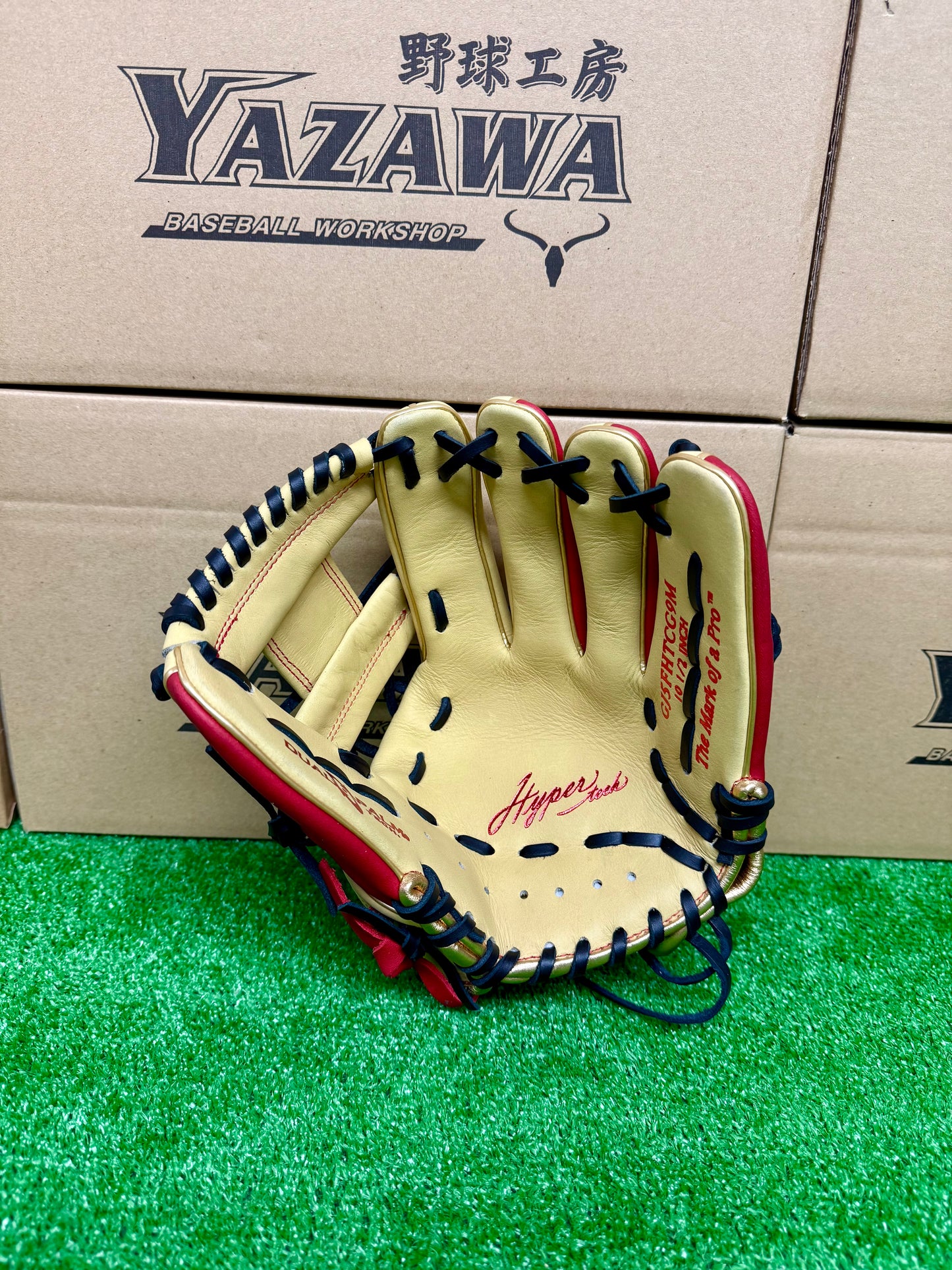 ローリングス　少年軟式用グラブ　GJ5FHTCG9MオールラウンドM　キャメル×スカーレット