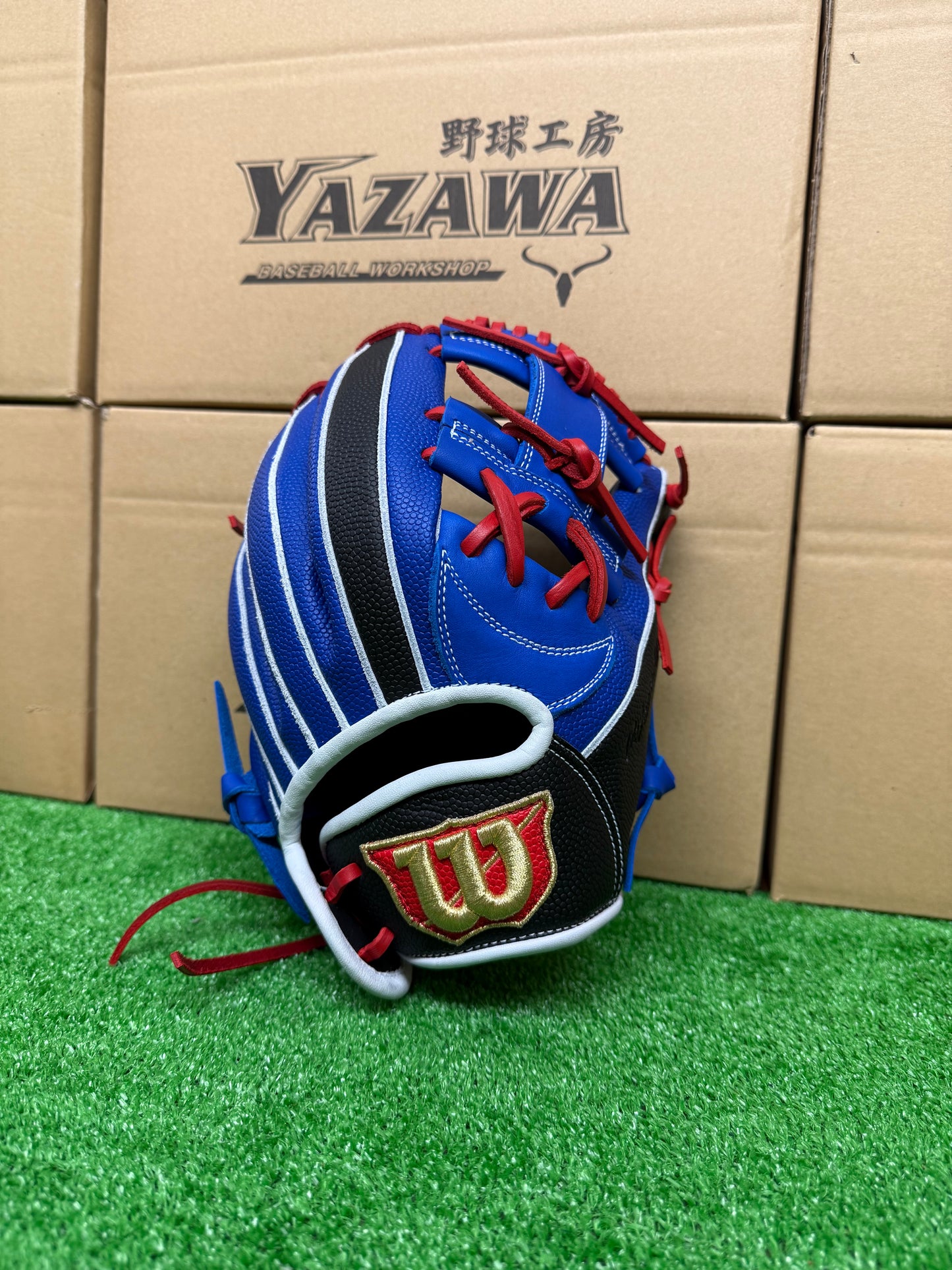 Wilson　少年軟式用グラブ６J型　ロイヤルSS×ブラックSS　