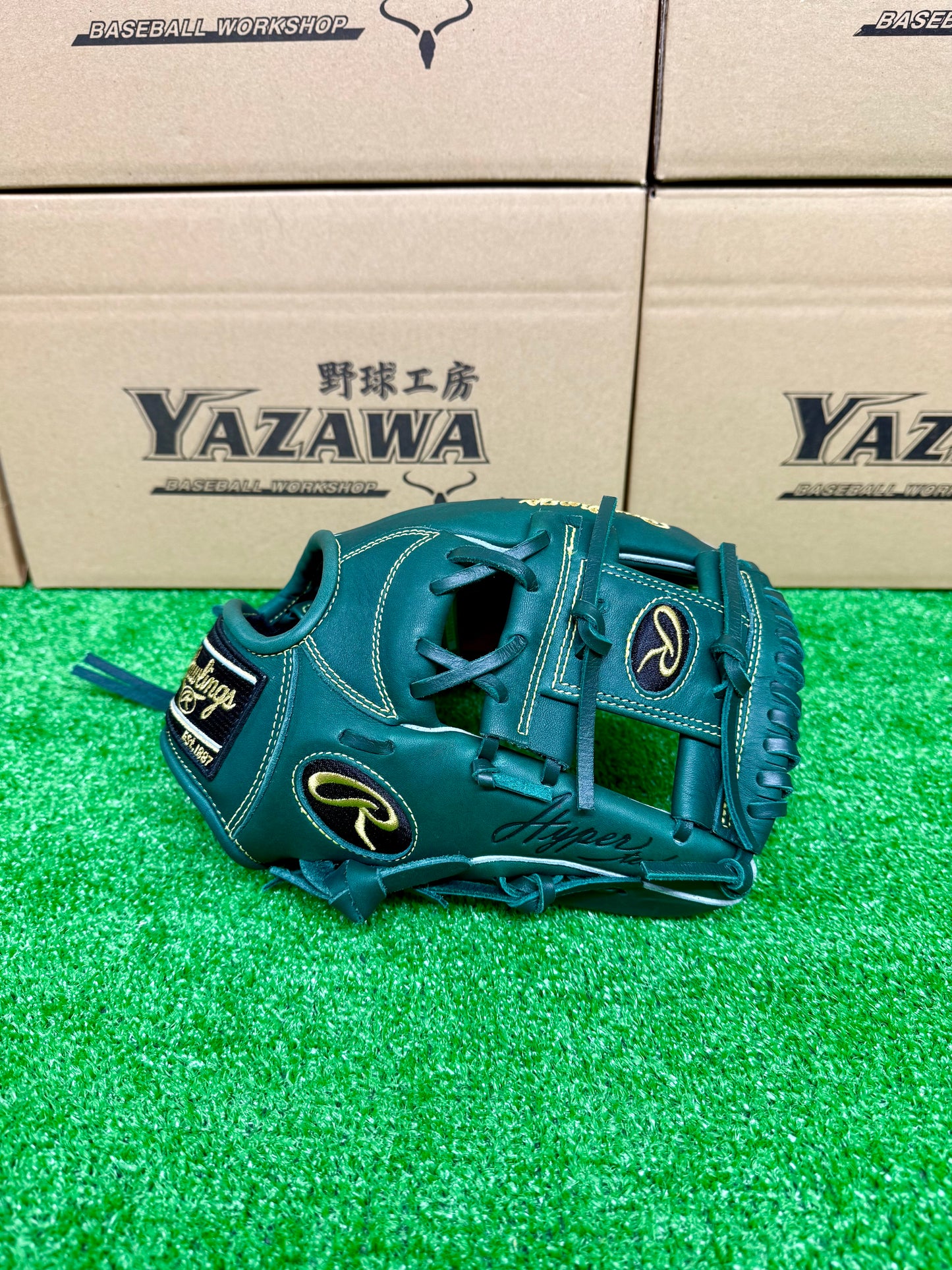 ローリングス　少年軟式用グラブ　GJ5R9G9MオールラウンドM　ダークグリーン