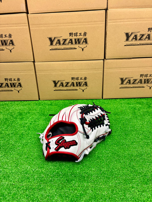 久保田スラッガー　店舗別注【型付け済み】JAPANモデル軟式グラブ　KSN-AR5　ホワイト×KSブラック