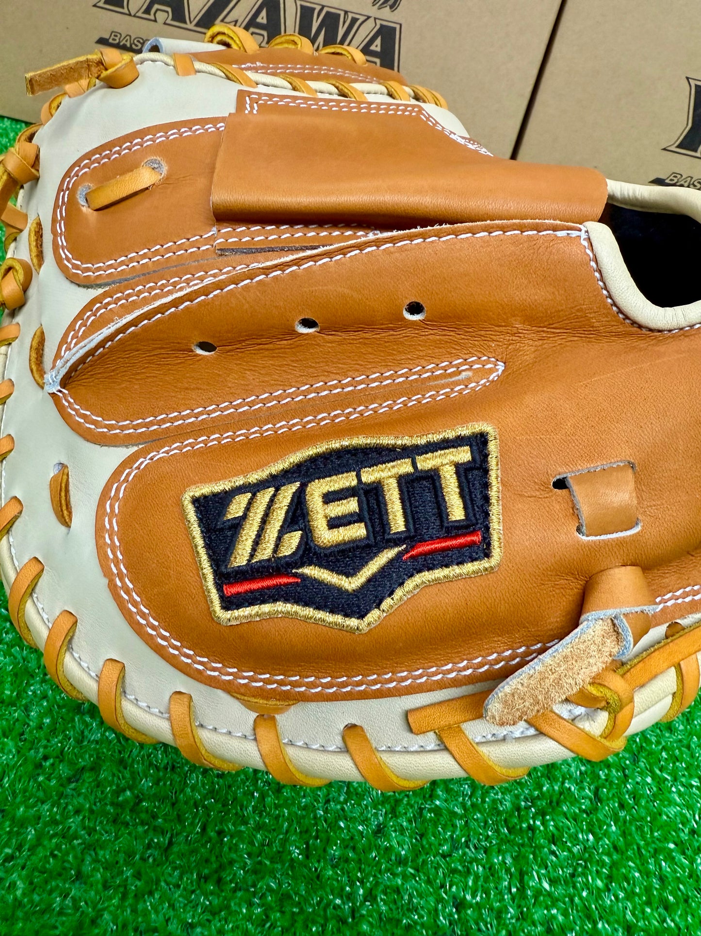 ZETT　限定軟式キャッチャーミット　SCE　BRC32962F　森モデル　ゴールドブラウン×パステルブラウン