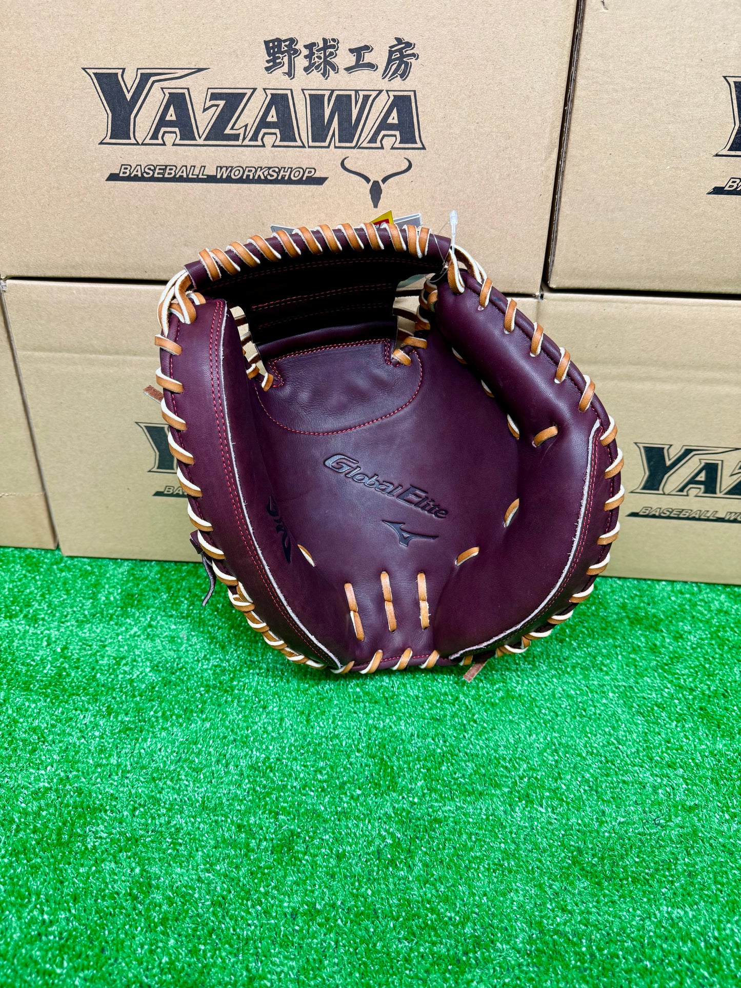 ミズノ　硬式キャッチャーミット　1AJCH32400　【號シリーズ】プラムブラウン×コルク