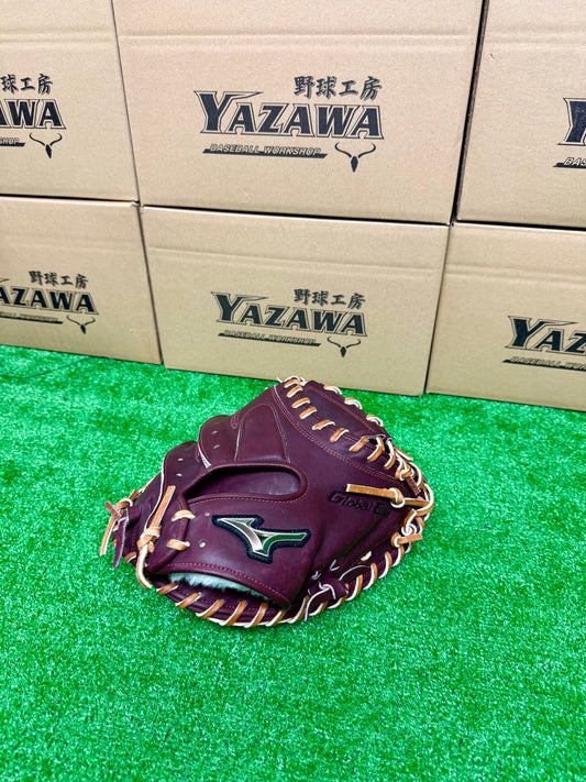ミズノ　硬式キャッチャーミット　1AJCH32400　【號シリーズ】プラムブラウン×コルク