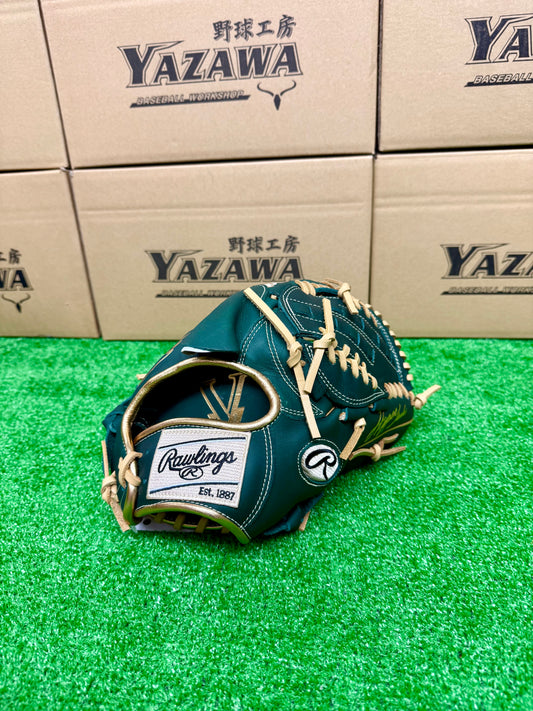 ローリングス　軟式投手用グラブ　GR5FHTCA15W　Dグリーン