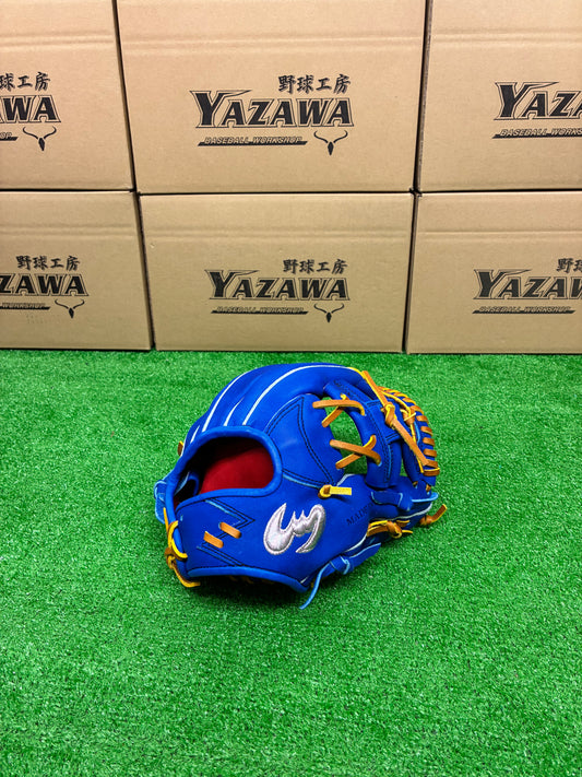 Zeems　【型付け済み】限定少年軟式用グラブ20CJN5中型　ブルー×タン