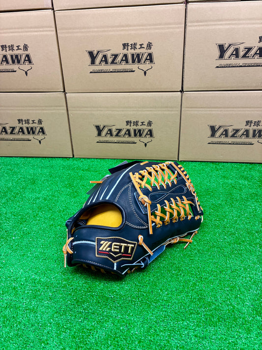 ZETT　限定硬式外野手用グラブ　BPROG770SQ　Nブラック