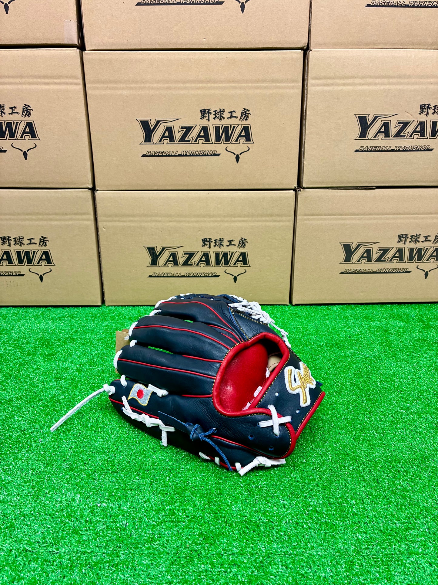 久保田スラッガー　店舗別注【型付け済み】JAPANモデル軟式グラブ　KSN-24MS　KSブラック×ホワイト