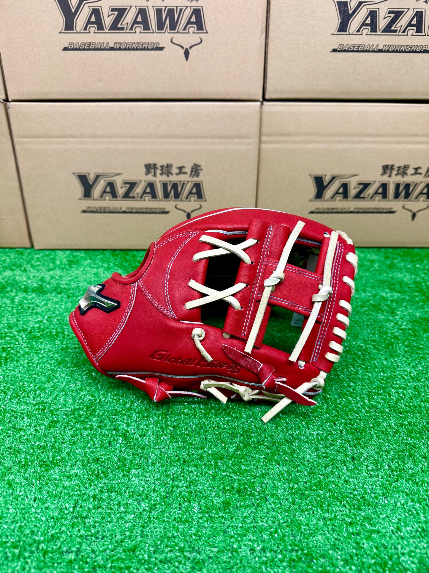 ミズノ　ゴールデンエイジ硬式内野手用グラブ　1AJGA31113　ラディッシュ×ブロンド