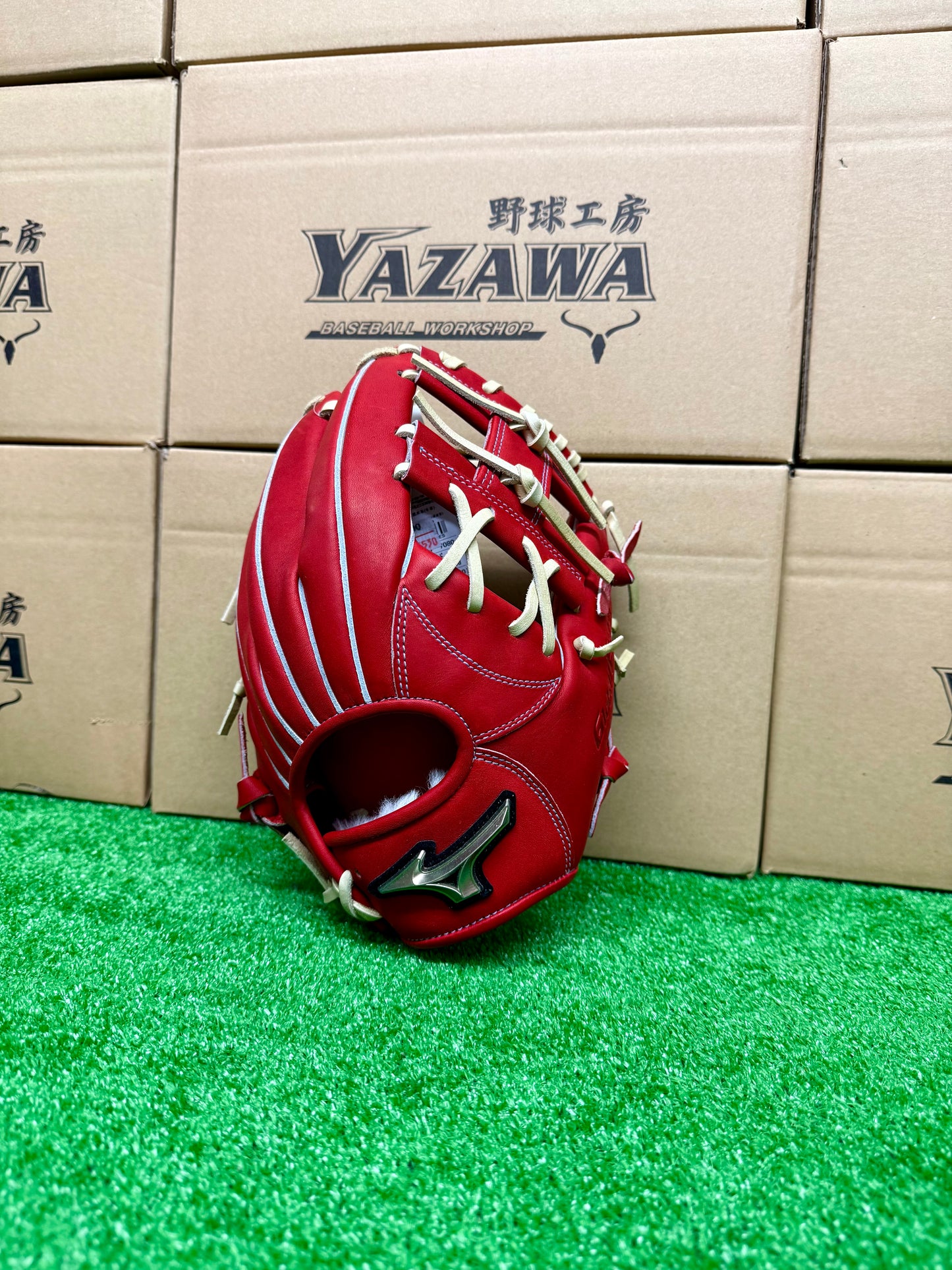 ミズノ　ゴールデンエイジ硬式内野手用グラブ　1AJGA31113　ラディッシュ×ブロンド