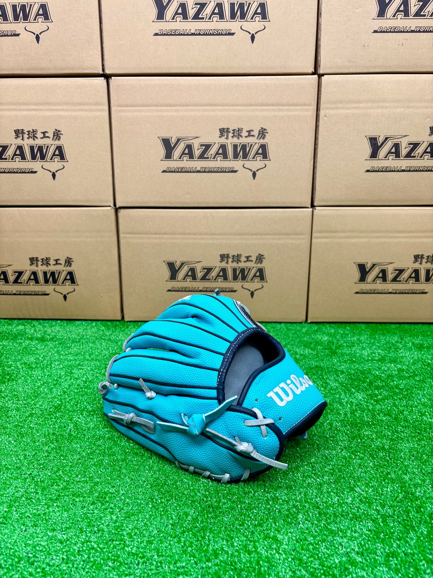 Wilson　軟式内野手用グラブ　1723型 ネイビーSC×ティールSS