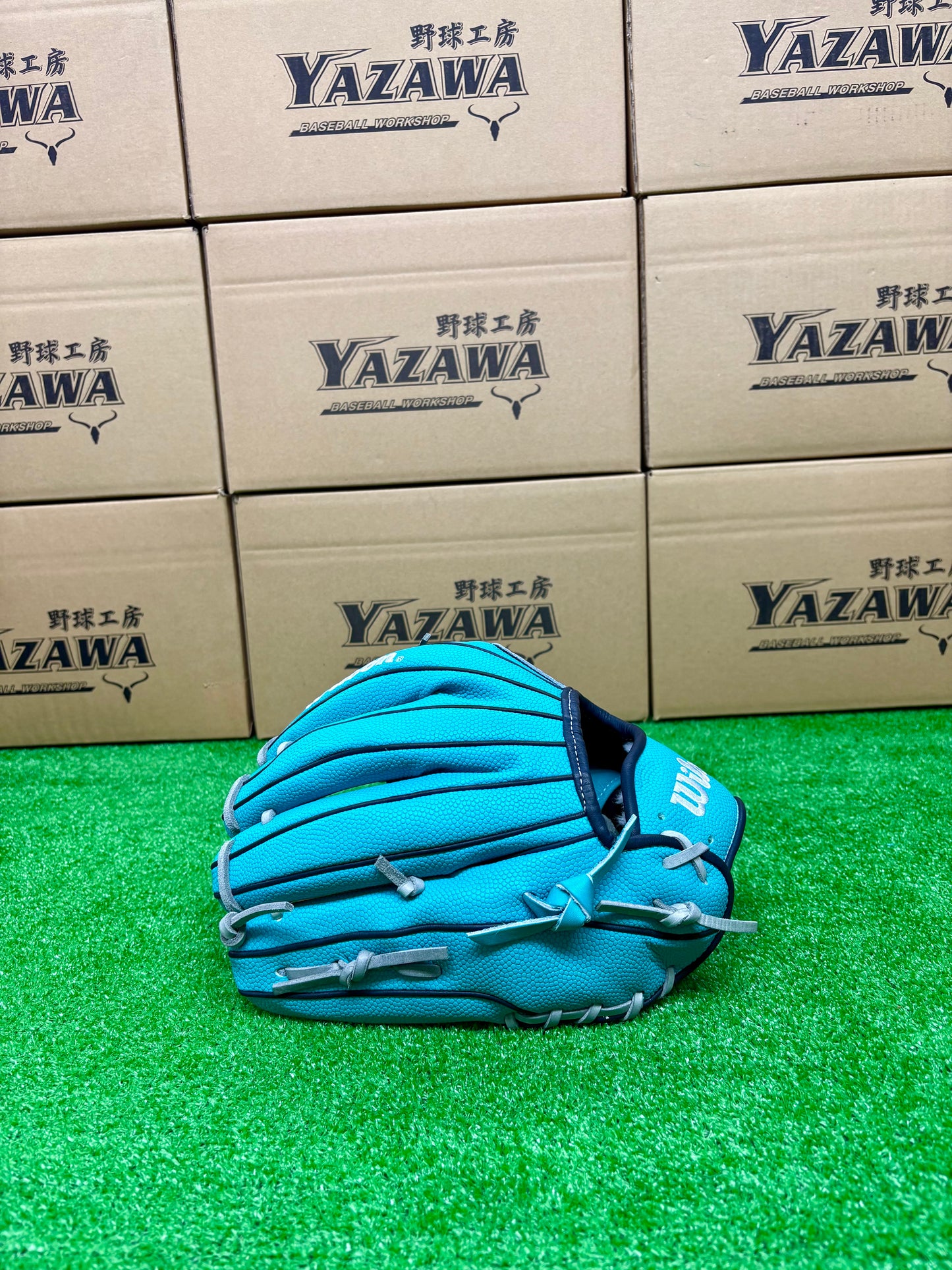 Wilson　軟式内野手用グラブ　1723型 ネイビーSC×ティールSS