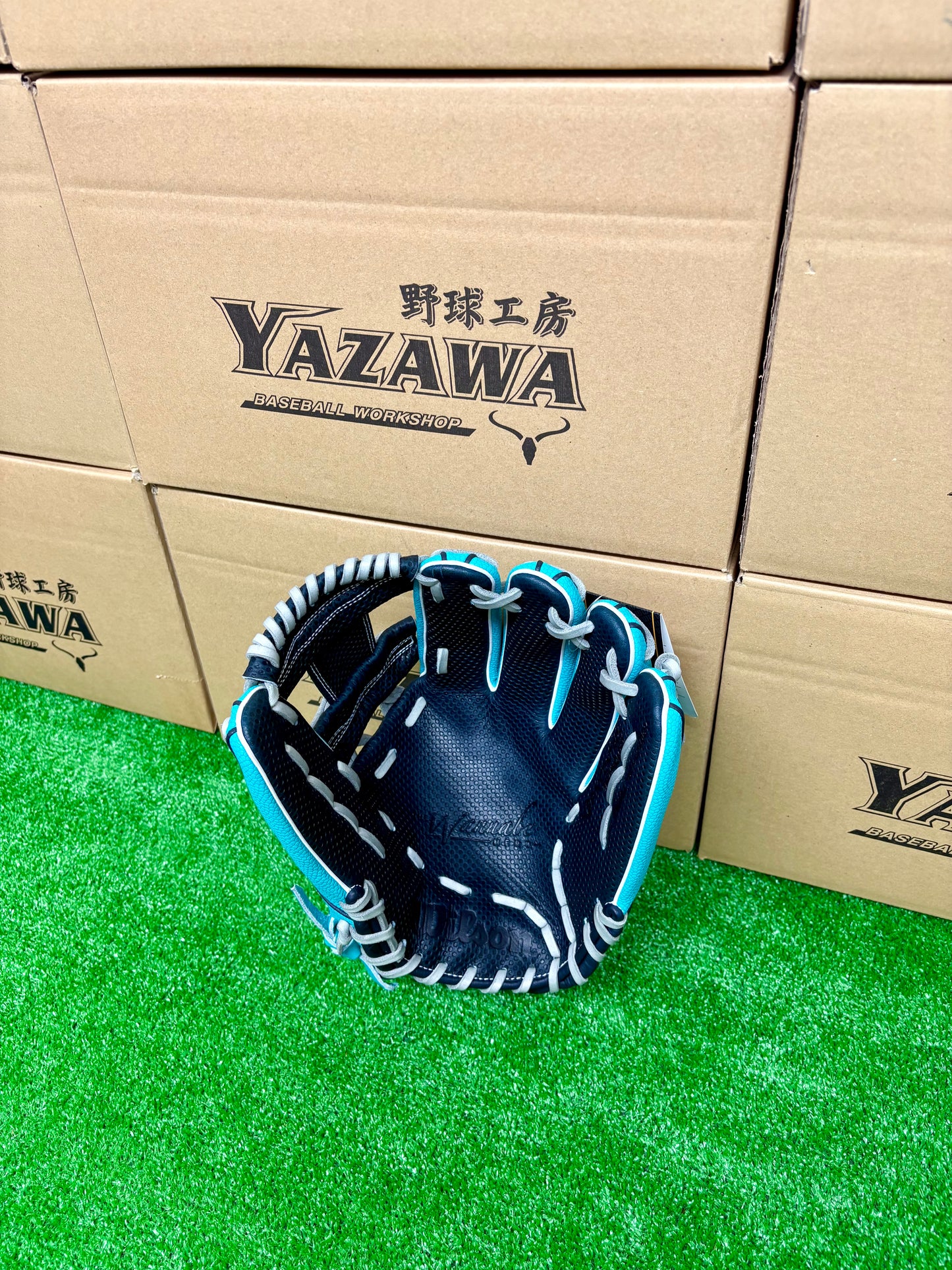 Wilson　軟式内野手用グラブ　1723型 ネイビーSC×ティールSS