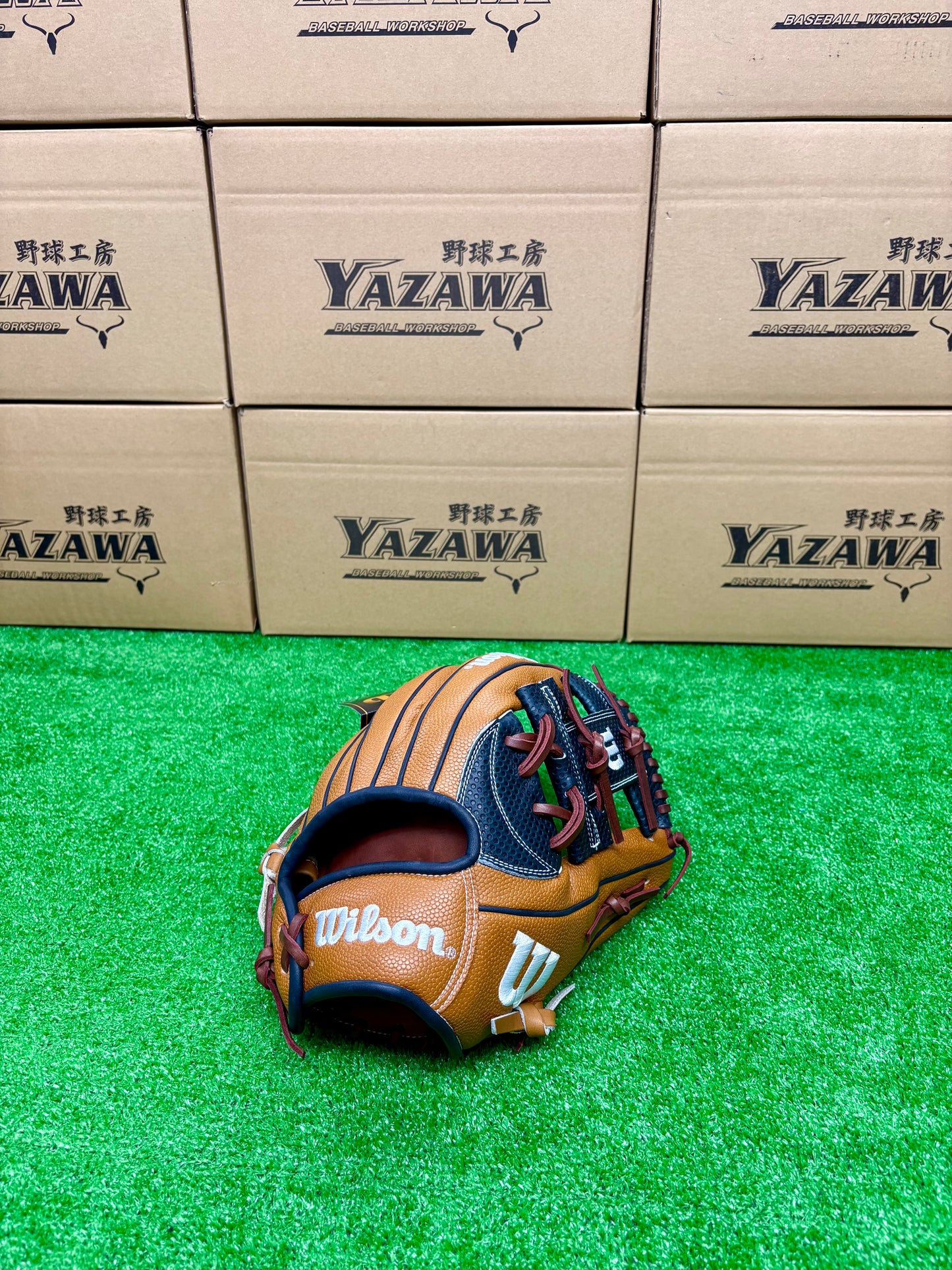 Wilson　軟式内野手用グラブ　87型 ネイビー×Sタン