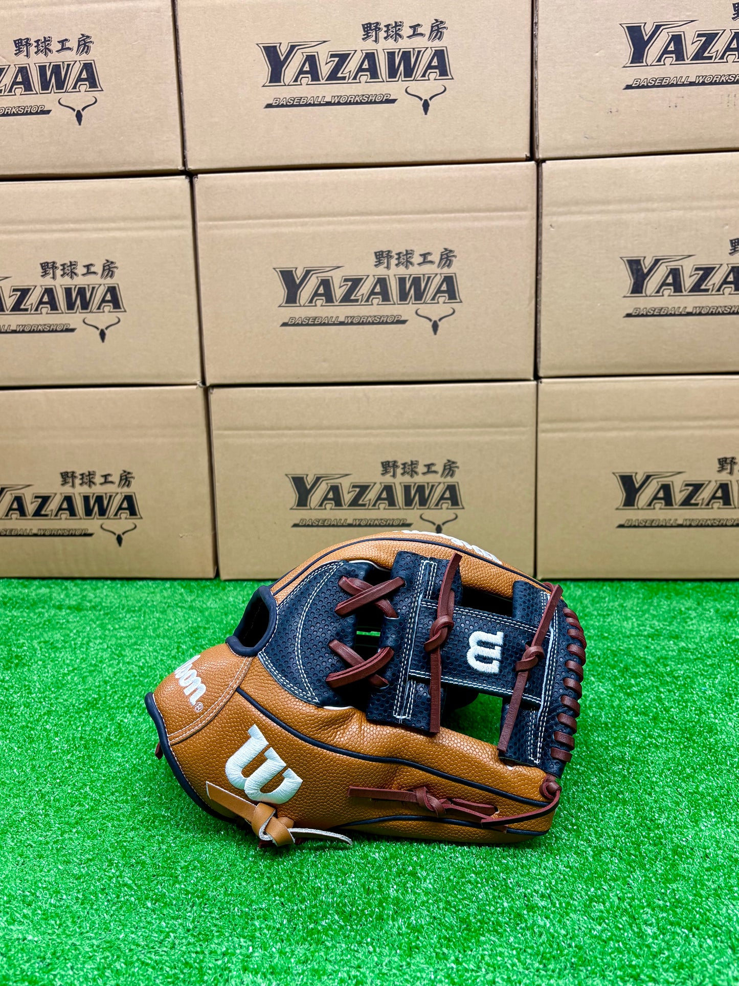 Wilson　軟式内野手用グラブ　87型 ネイビー×Sタン