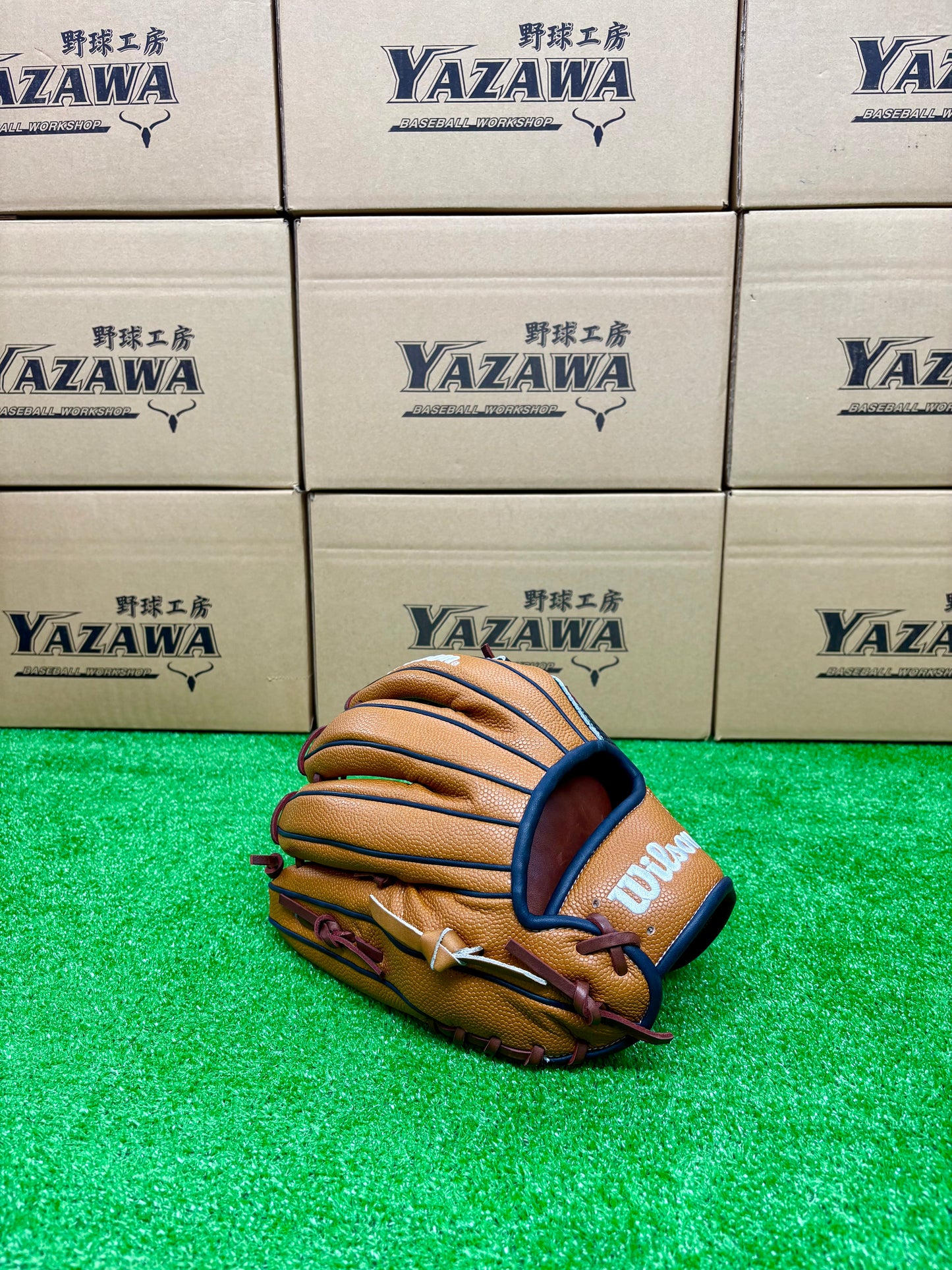 Wilson　軟式内野手用グラブ　87型 ネイビー×Sタン