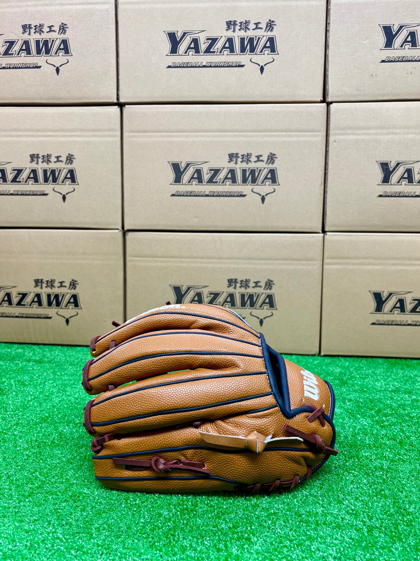 Wilson　軟式内野手用グラブ　87型 ネイビー×Sタン