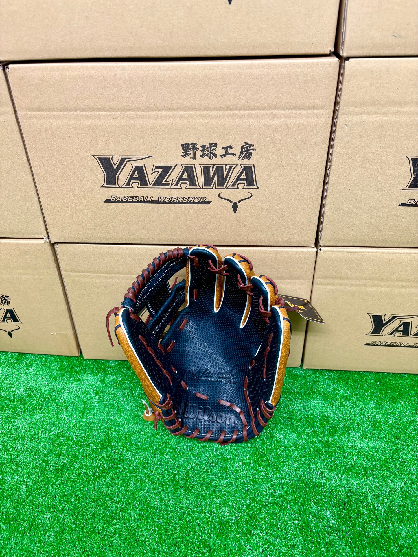 Wilson　軟式内野手用グラブ　87型 ネイビー×Sタン