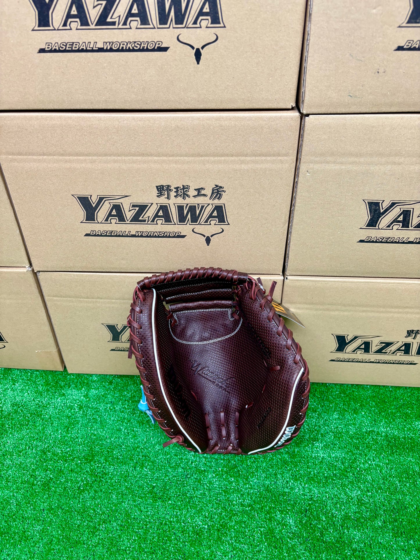 Wilson　軟式用キャッチャーミット　CM33型 DブラウンSC×スカイブルーSS