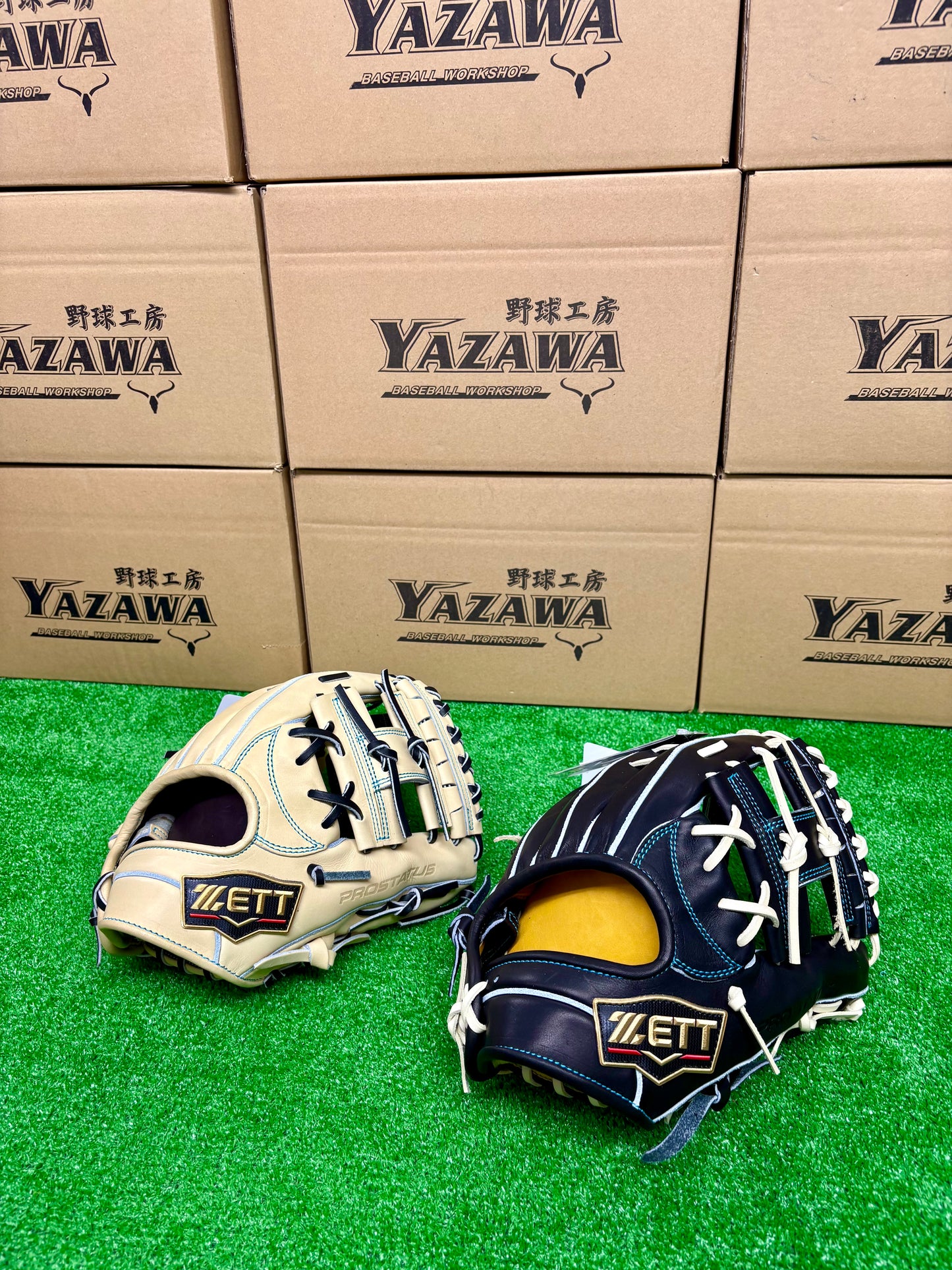 ZETT　限定硬式内野手用グラブ　BPROG565SG（LH）　ブラック×パステルブラウン／パステルブラウン×ブラック